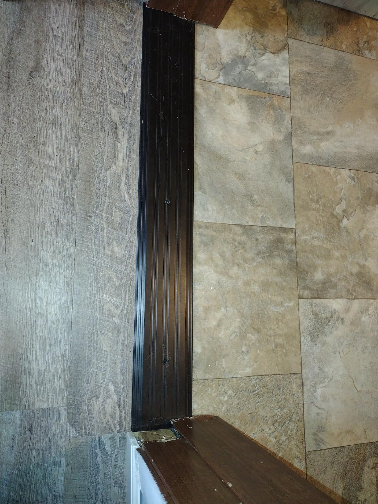 MD Building Aluminum Flat-Profile Commercial Threshold, Silver, 36in customer photo 1