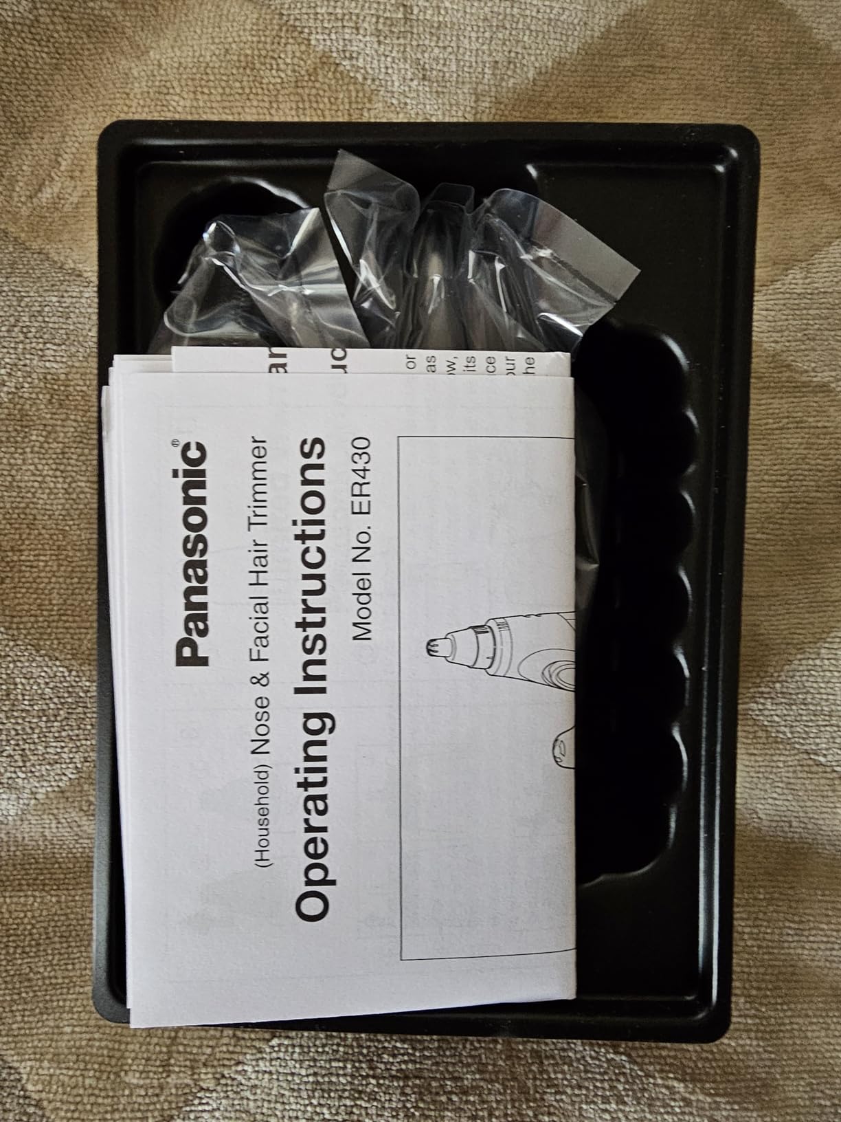 Panasonic ER430K Nose, Ear and Facial Hair Trimmer Wet/Dry with Vacuum Cleaning System customer photo 2