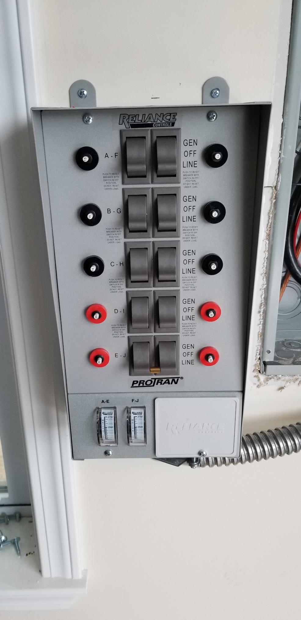 Reliance Controls 31410CRK Pro/Tran 10-Circuit 30 Amp Generator Transfer Switch Kit,Gray customer photo 1