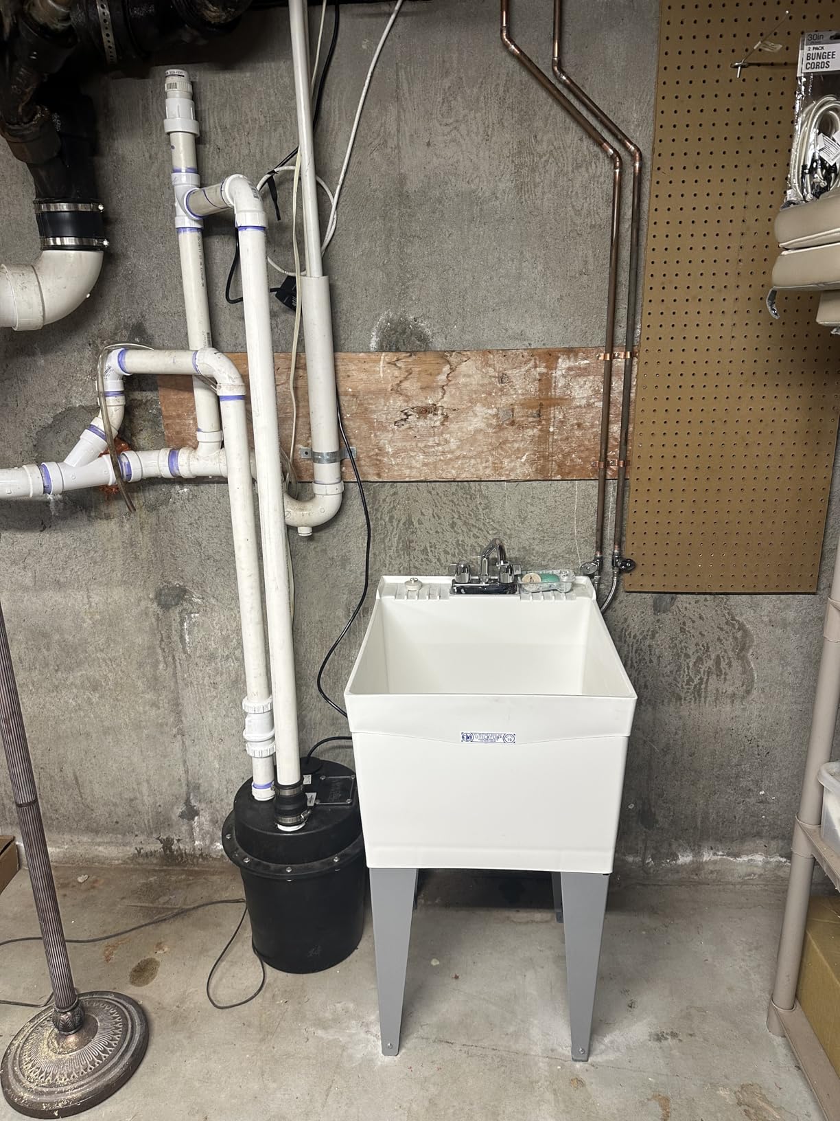 EZ-FLO El Mustee 19F Utilatub 18-Gallon Floor-Mount Laundry/Utility Tub, 34 X 20 X 24 In, White customer photo 2