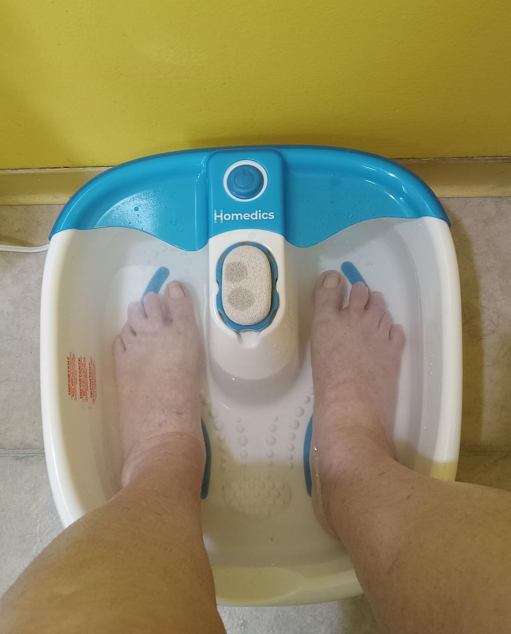 Homedics Bubble Mate Foot Spa, Toe Touch Controlled Foot Bath customer photo 2