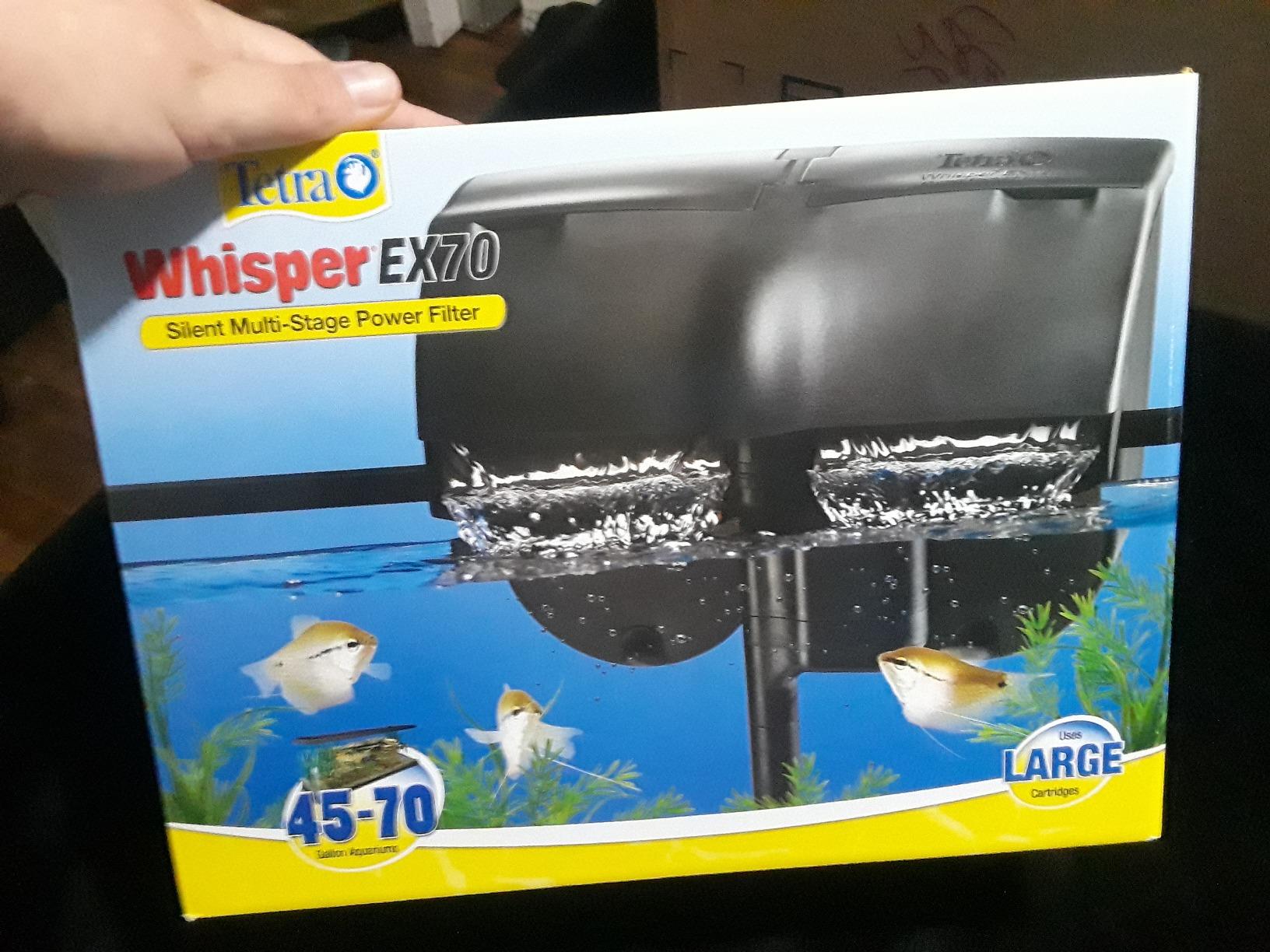 Tetra Whisper EX 70 Filter For 45 To 70 Gallon aquariums, Silent Multi-Stage Filtration customer photo 1