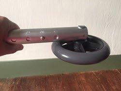 Drive Medical Two-Button Folding Walker with Wheels, Height Adjustable customer photo 2