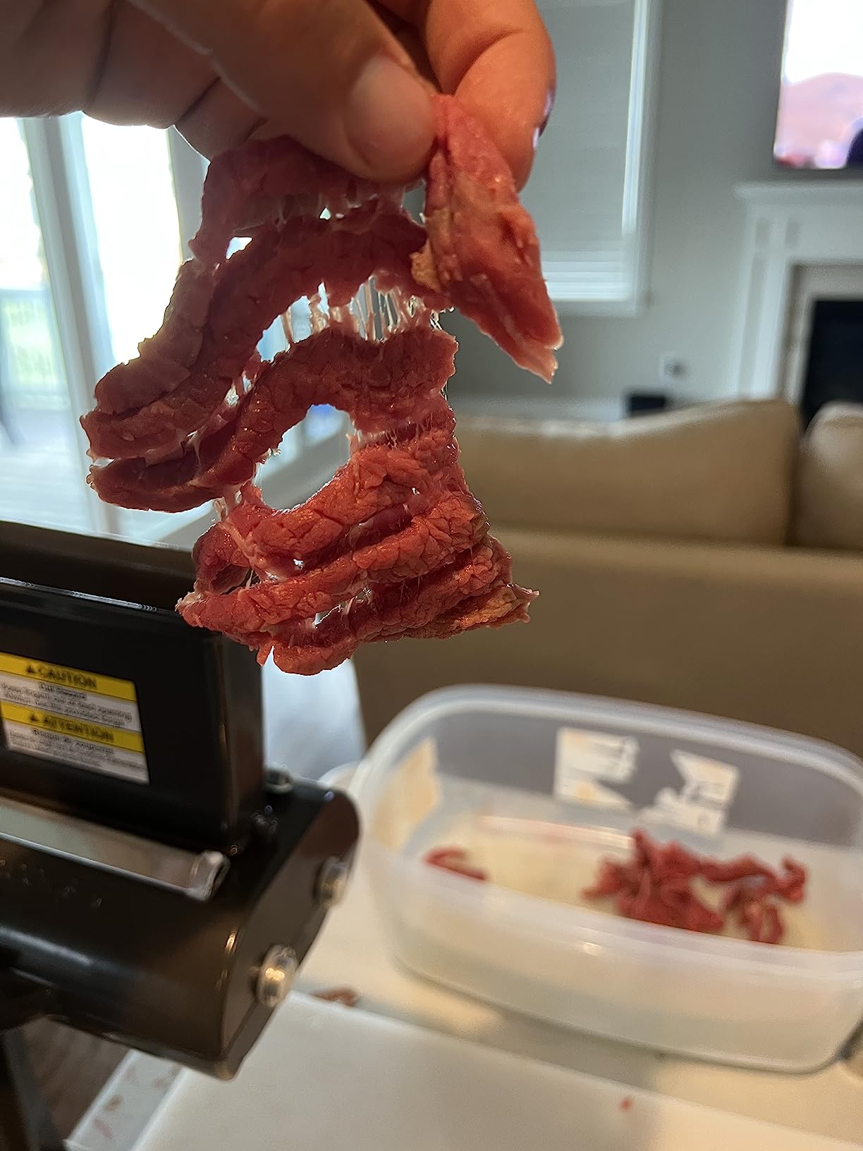 Weston Manual Support Beef Jerky Slicer, Quick and Easy Operation For Cuts Up To 5” Wide x 1.25” Thick, Durable Aluminum Construction, Stainless Steel Blades, Charcoal Gray (07-3801-W-A) customer photo 2
