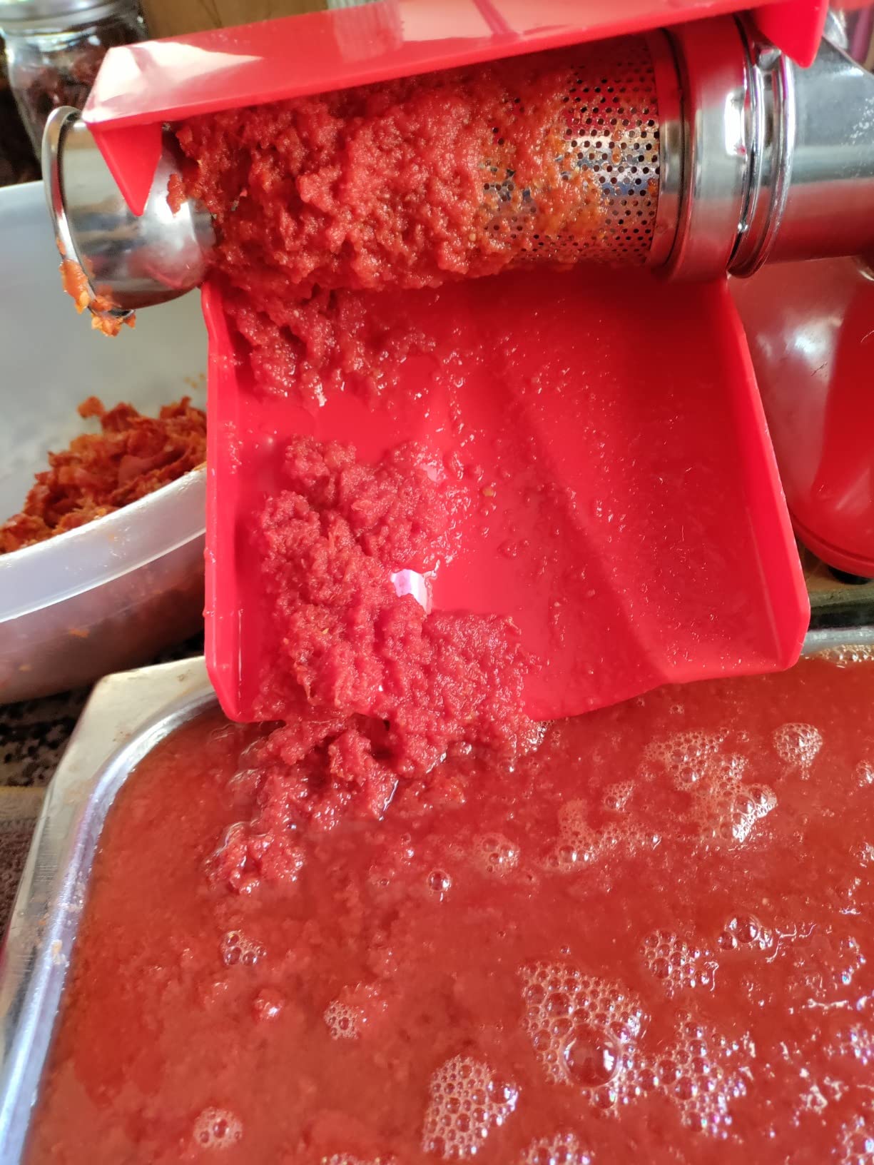 OMRA Spremy Electric Tomato Strainer 1/4 HP Model 850 customer photo 1