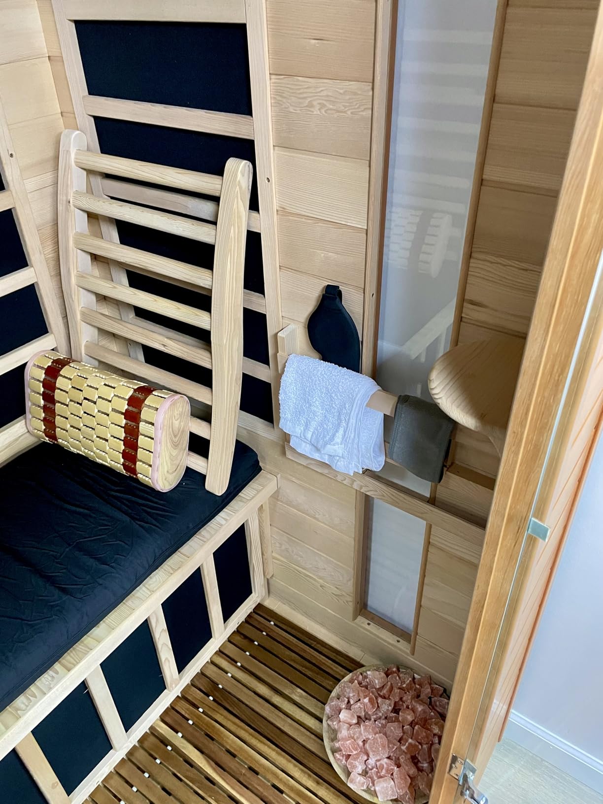 Dynamic Saunas Andora 2-Person Low EMF FAR Infrared Sauna with Red Light Therapy & Bluetooth Speakers | Personal Indoor Dry Heat Sauna for Home & Gym – Made from Canadian Hemlock customer photo 2