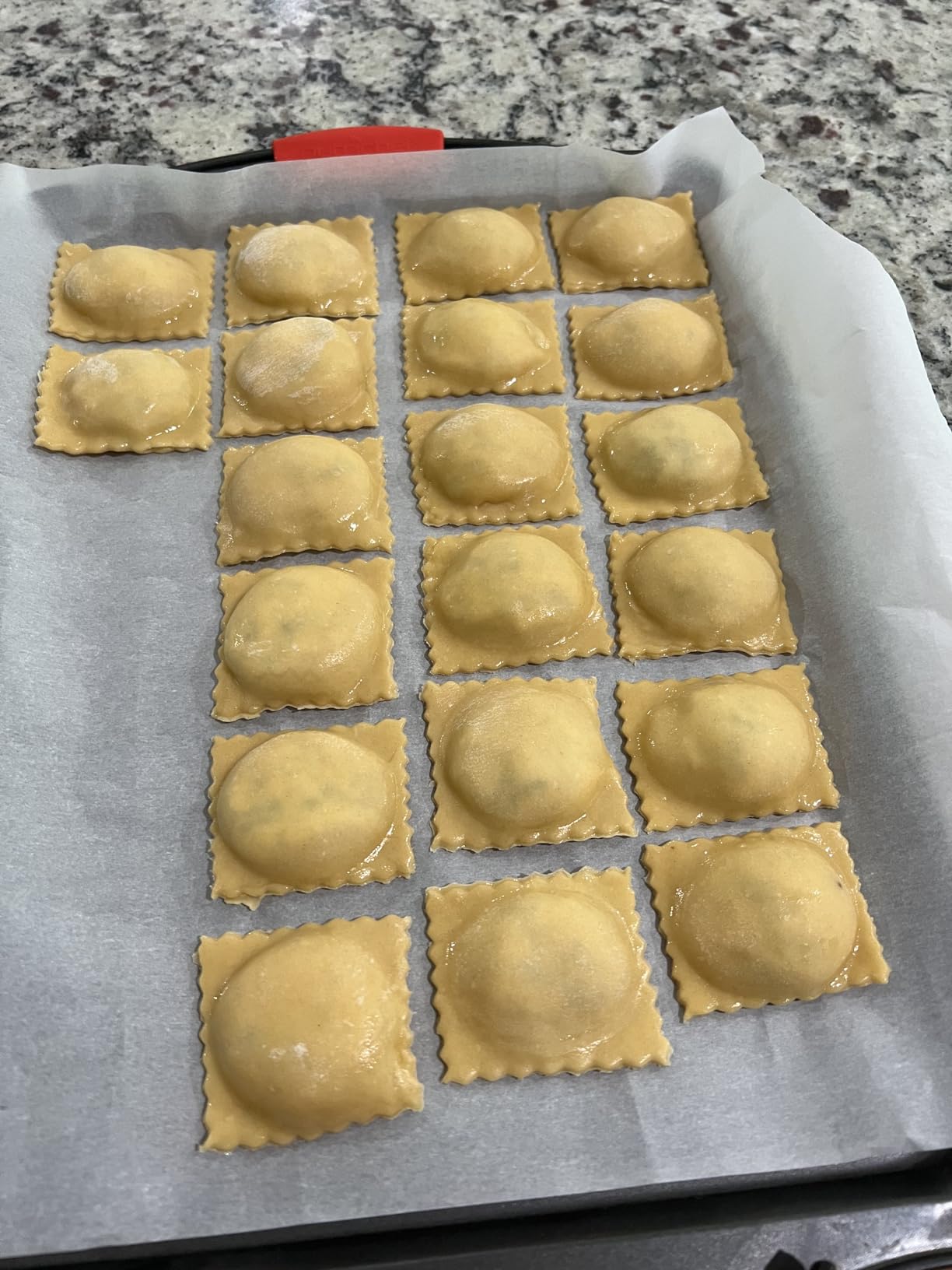 CucinaPro Ravioli Mold with XL 2.5 Inch Squares, Authentic Tray & Press customer photo 1