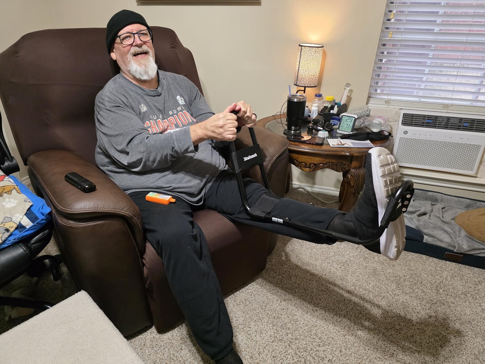 IdealStretch Leg Stretcher Hamstring Stretcher Hip Stretcher Patented | Calf Stretcher, Lower Back Stretcher, Patented Design, Supports Flexibility Training, Hamstring Recovery customer photo 2
