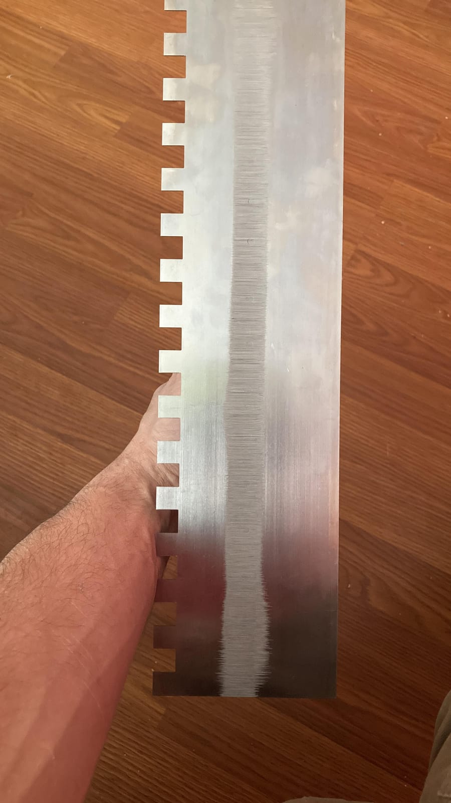 MARSHALLTOWN Two-Sided Notched Trowel, 16 x 4 Inch, Assembled in the USA customer photo 2