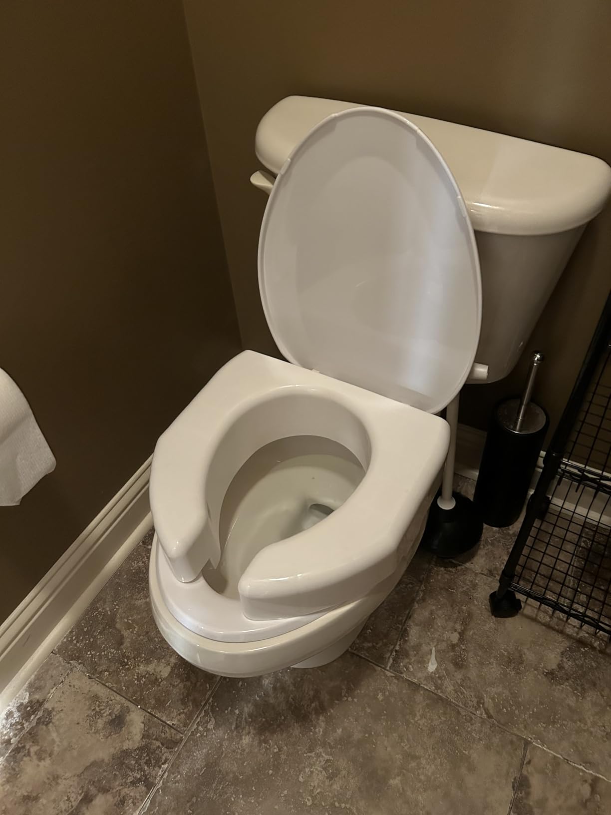 SP 3 Inch Extender Booster Elevated Raised Toilet Seat Risers for Seniors Adults Elderly Handicap Disabled Fits Most Standard and Elongated Toilets - White customer photo 1