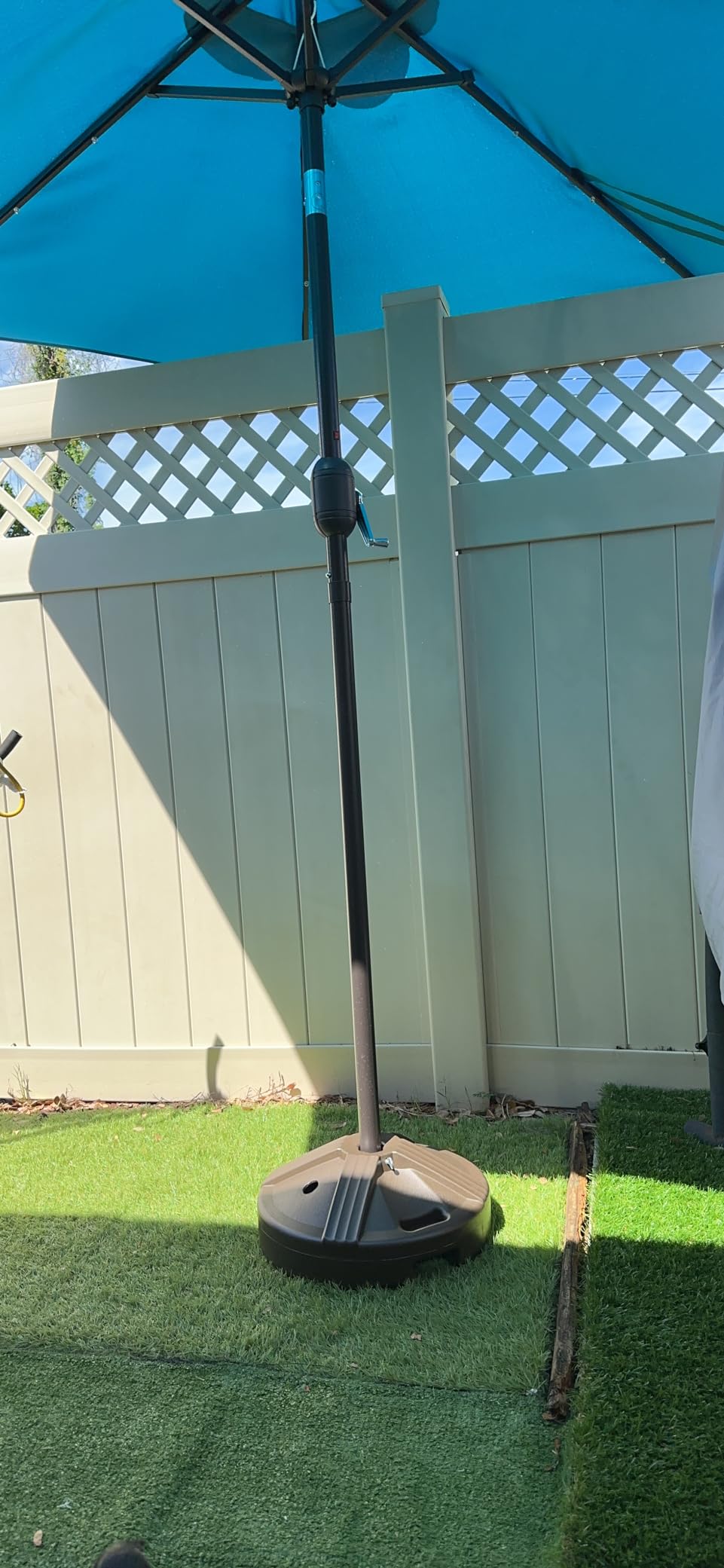 US Weight Durable 50 Pound Fillable Umbrella Base Designed to be Used with a Patio Table customer photo 1