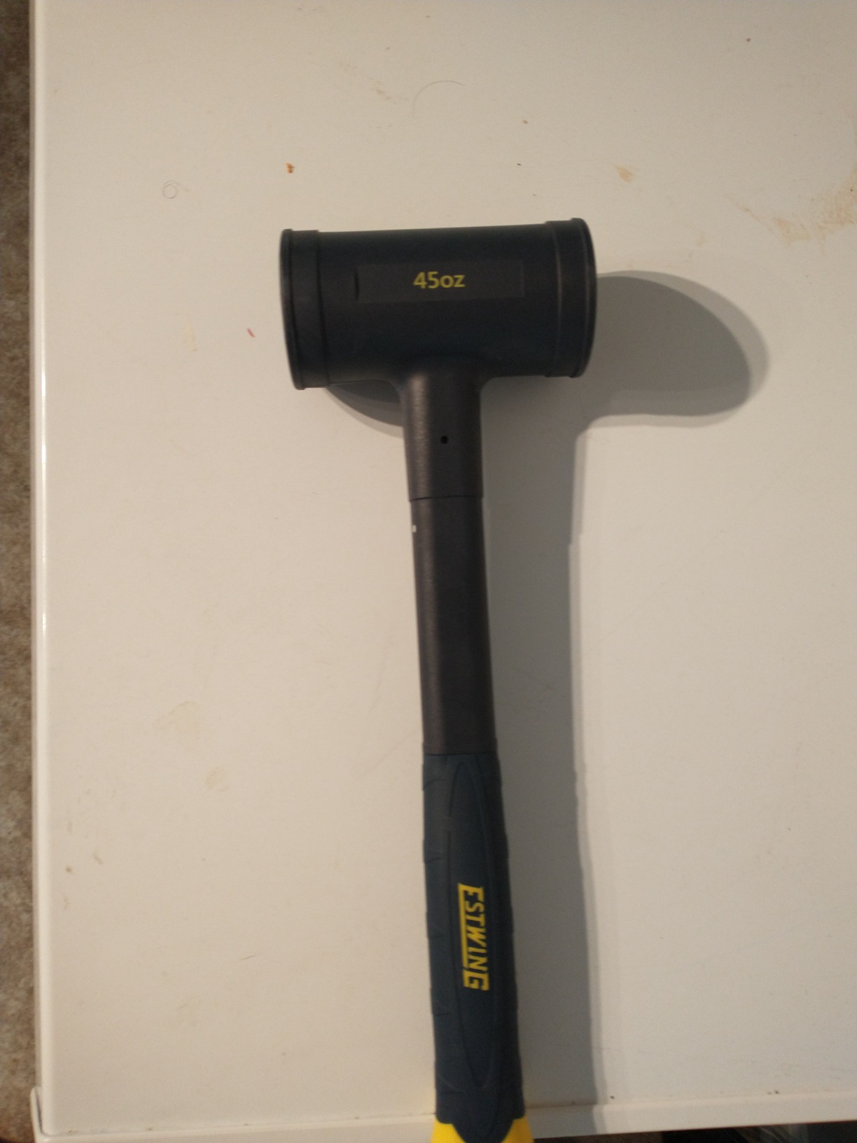 ESTWING Dead Blow Hammer - 45 oz Mallet with No-Mar Polyurethane & Cushion Grip Handle - CCD45 customer photo 2