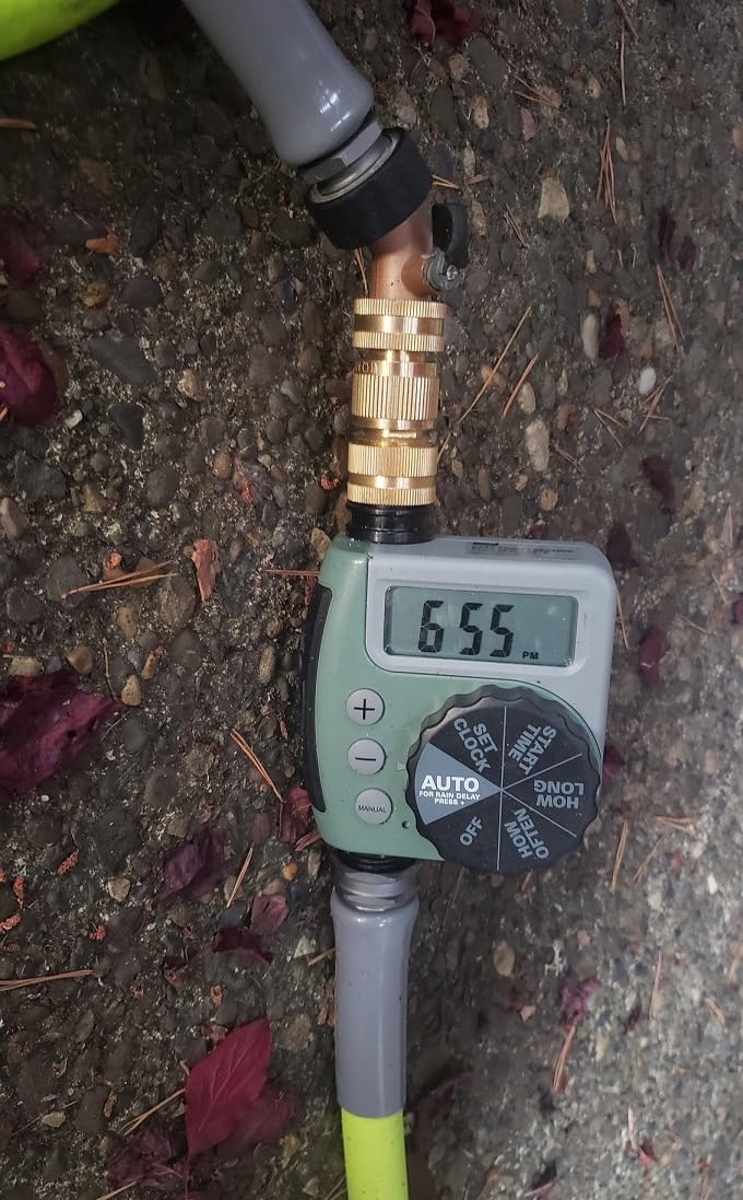 Orbit One Outlet Single-Dial Hose Faucet Timer - Easy Programmable - For Garden Watering System - LCD Hose Timer with Adjustable Watering Schedule - 62056 customer photo 1