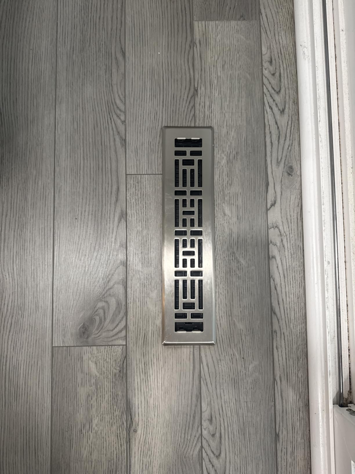 Decor Grates Metal Oriental Decorative Air Vent Cover 4x10 Floor Register – Adjustable Control Lever – AC Floor Vent Covers for Home Floor Vents – Fits 4 x 10 Inch Opening – Rubbed Bronze (AJH410-RB) customer photo 1