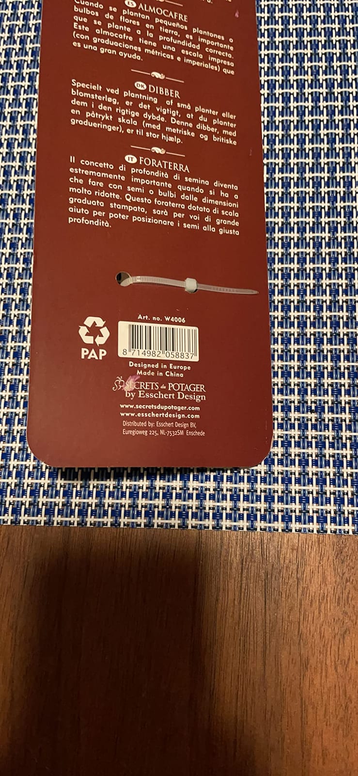 Esschert Design USA W4006 Secrets du Potager Wooden Plant Dibber customer photo 1