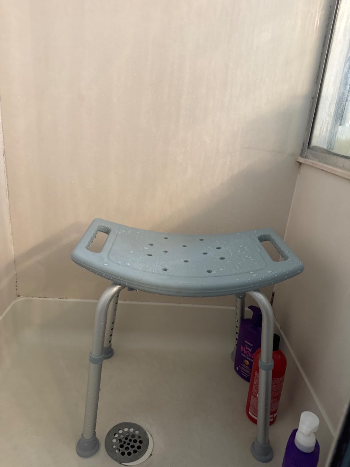 Drive Medical Adjustable Shower and Bath Chair with Suction Feet, Non-Slip customer photo 1