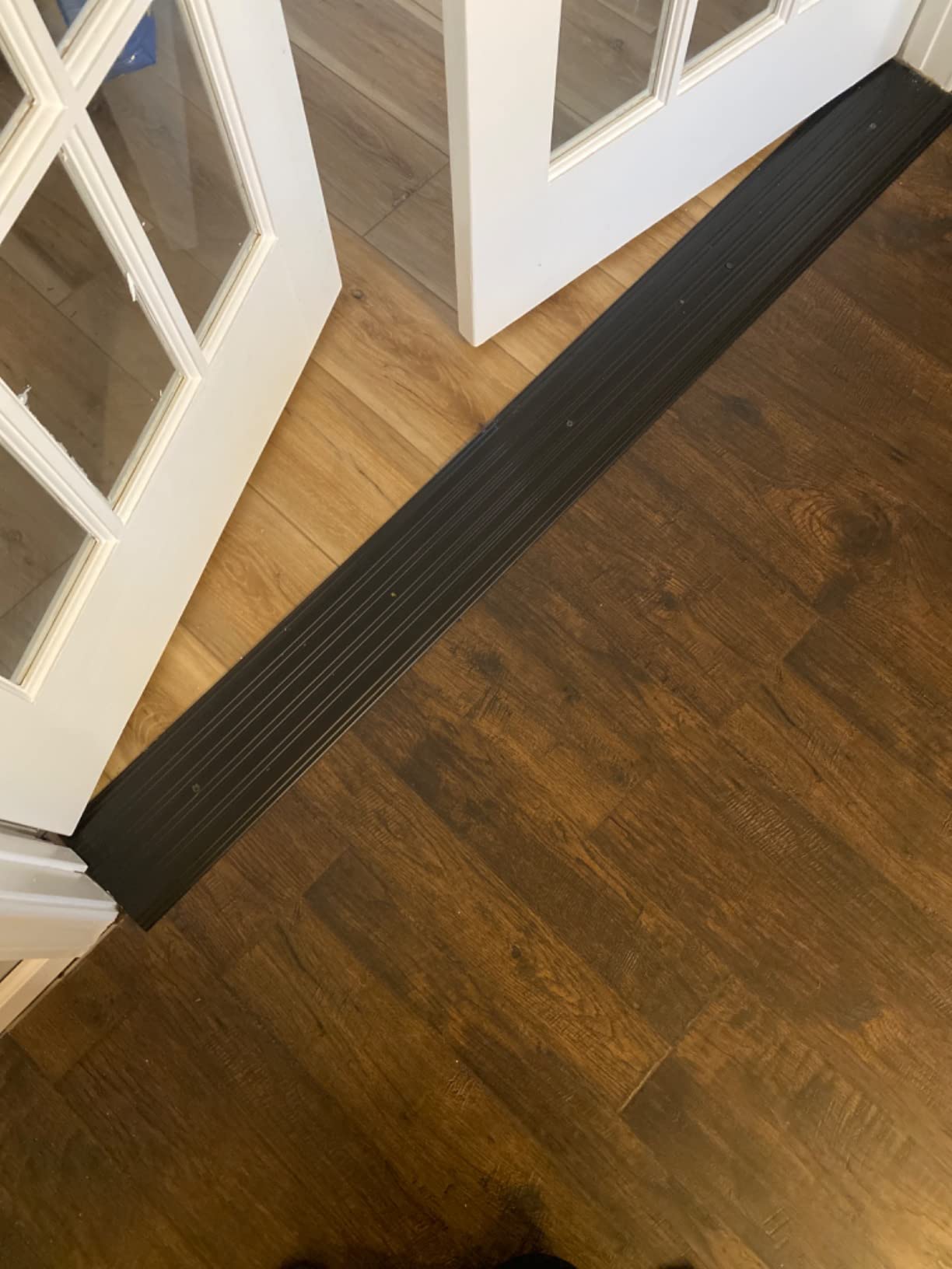 MD Building Aluminum Flat-Profile Threshold, Silver, 4in x 1/4in x 36in customer photo 2