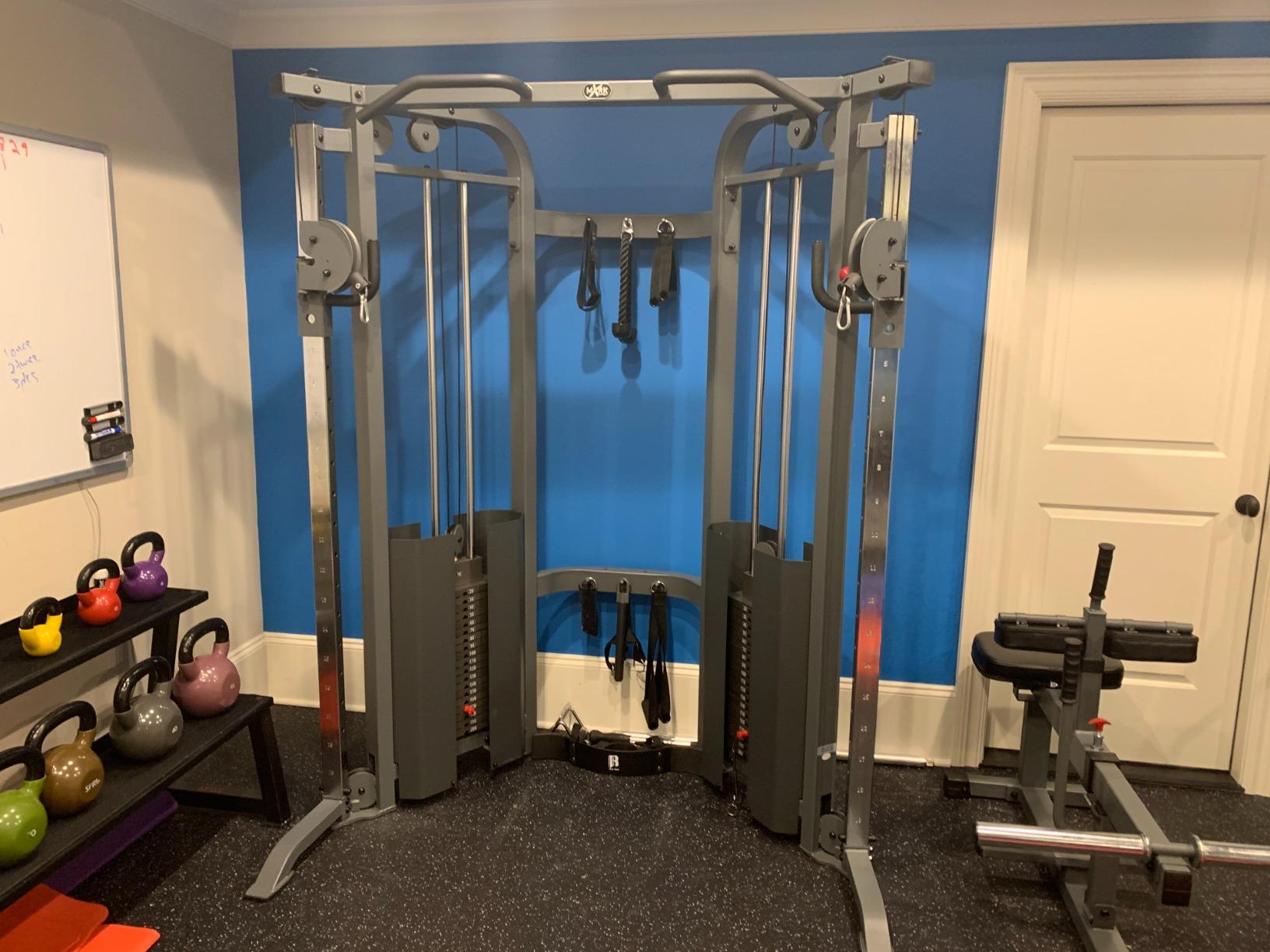 XMARK Functional Trainer Cable Machine, Dual Weight Stack Cable Pulley Machine for Strength Training, Commercial and Home Gyms, and Rehab Facilities customer photo 2