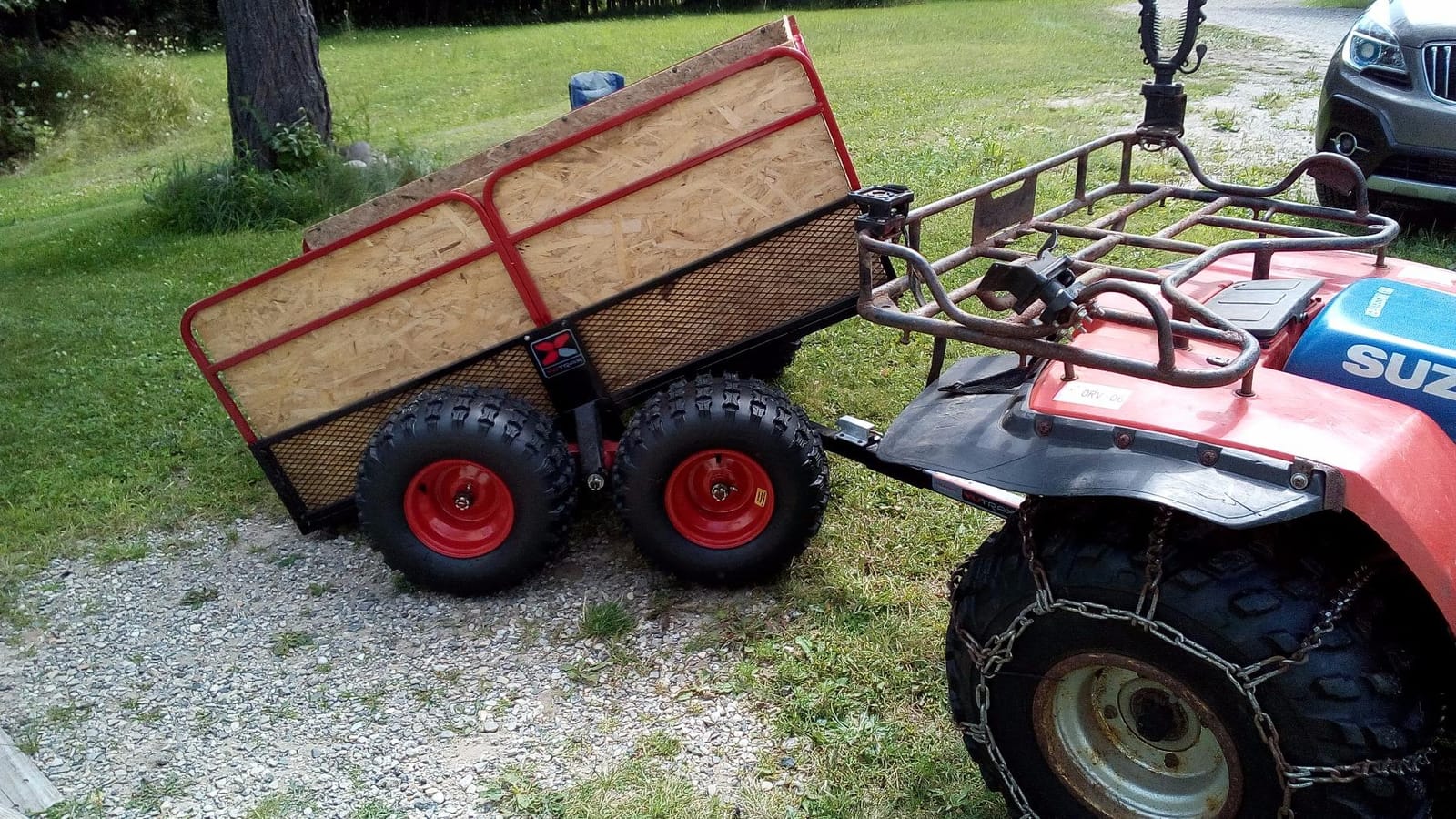 Yutrax Trail Warrior X4 Heavy Duty UTV/ATV Trailer - For Off-Road Use - 1,250 lb. Capacity customer photo 2