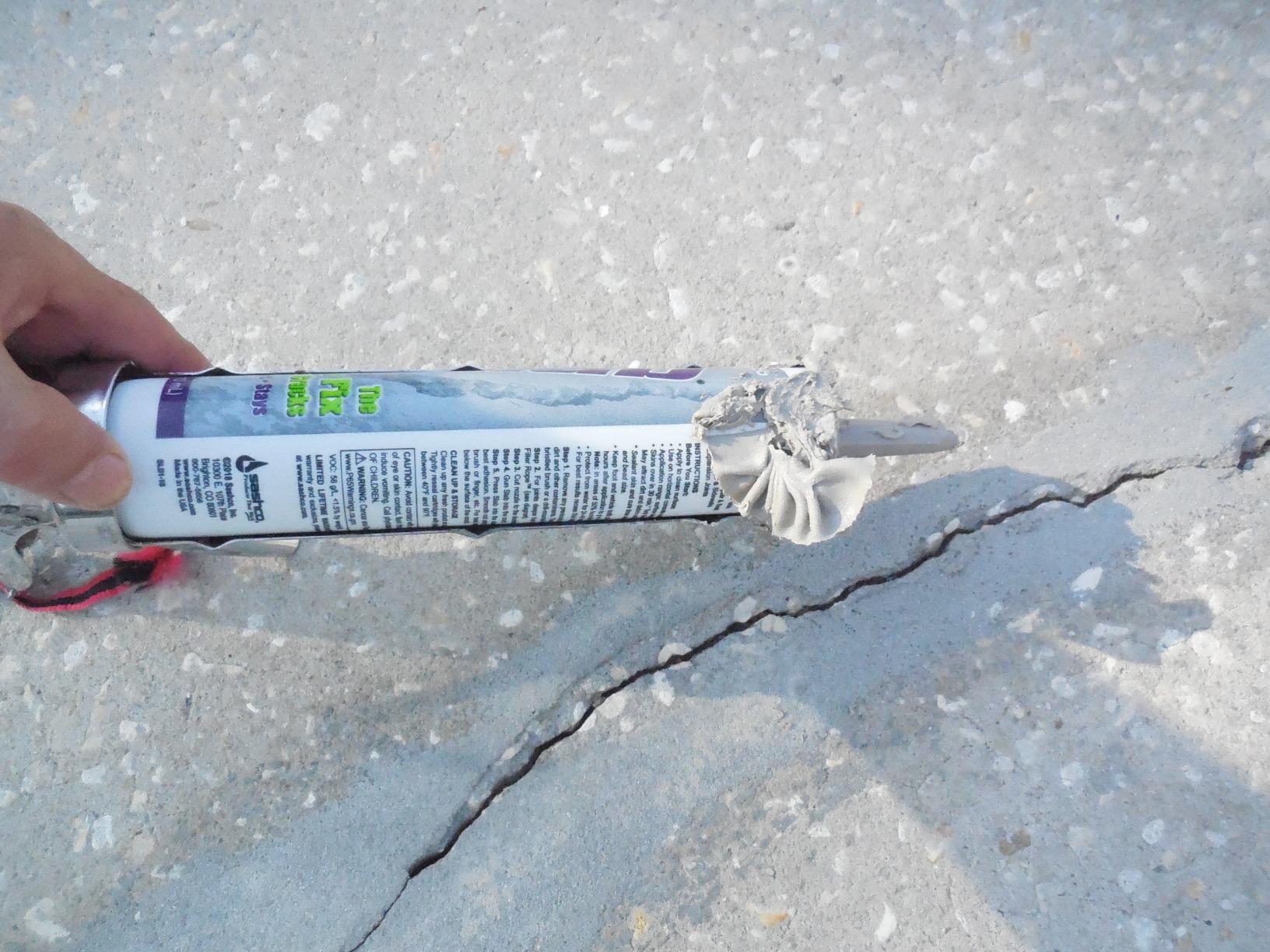 Sashco Slab Concrete Crack Filler, Gray, 10.5 oz, Pack of 1 customer photo 2