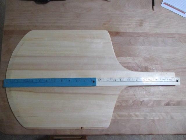 New Star Foodservice Wooden Pizza Peel, 16