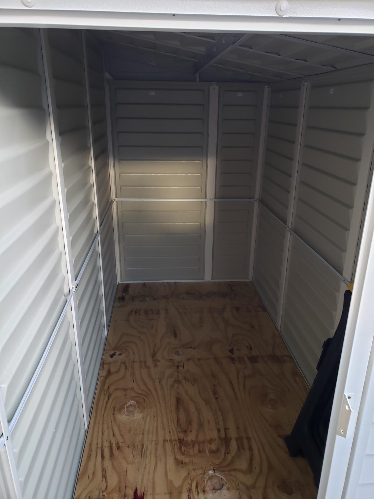 Duramax SideMate 4x8 Vinyl Resin Outdoor Storage Shed with Foundation Kit customer photo 1