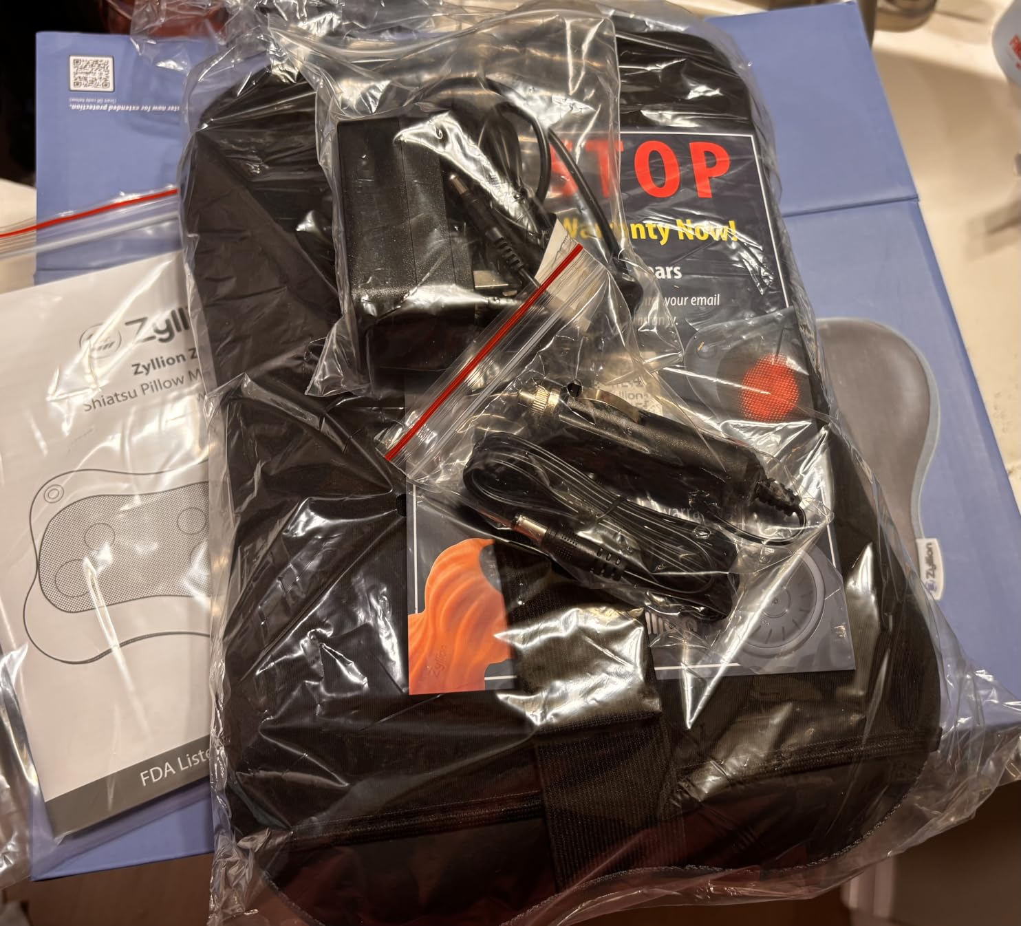 Zyllion ZMA-13 Back and Neck Massager with Heat for Pain Relief, Black customer photo 1