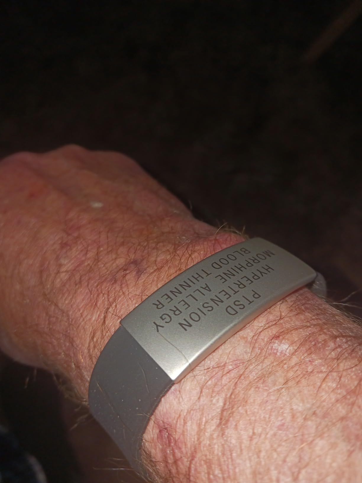 Universal Medical Data Emergency Alert Bracelet for Men & Women customer photo 2