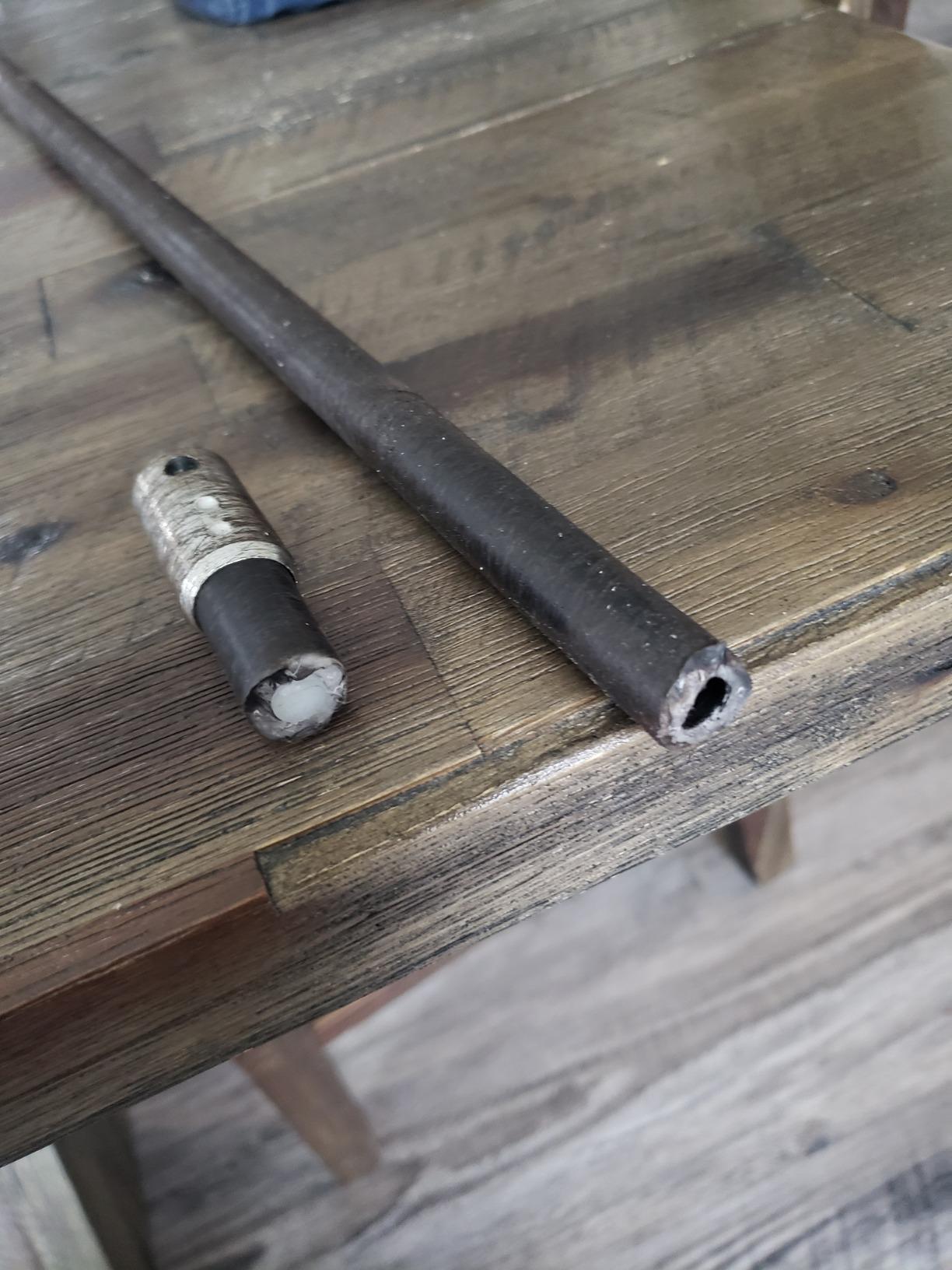 Gardus SootEater Rotary Chimney Rod Set - 6' Rotary Black Chimney Cleaner Extension Rods Kit w/a Quick-Connect System, for Long Chimney Pole, CRD307. customer photo 1