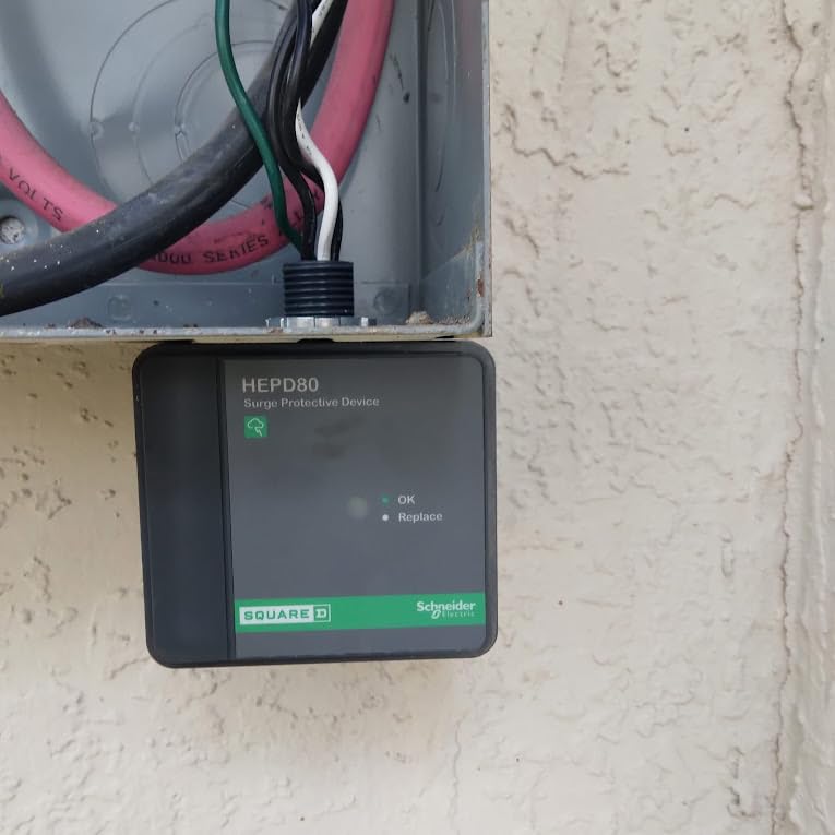 Square D HEPD80 Universal Whole House Surge Protection Device, 1-Phase, 3-Wire for 120/240V, 80kA customer photo 2