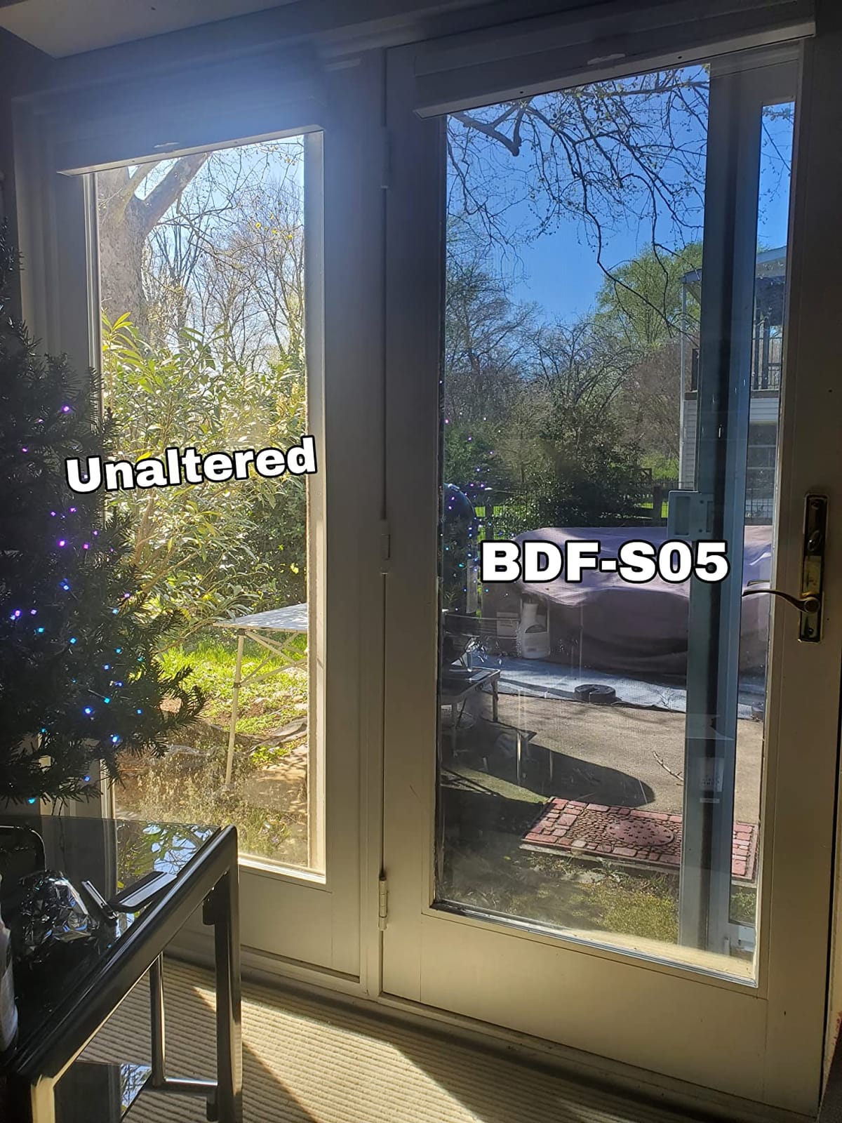 BDF S05 Window Film Daytime Privacy and Heat Control Mirror Silver 5 (Very Dark) - 36in X 12ft customer photo 1