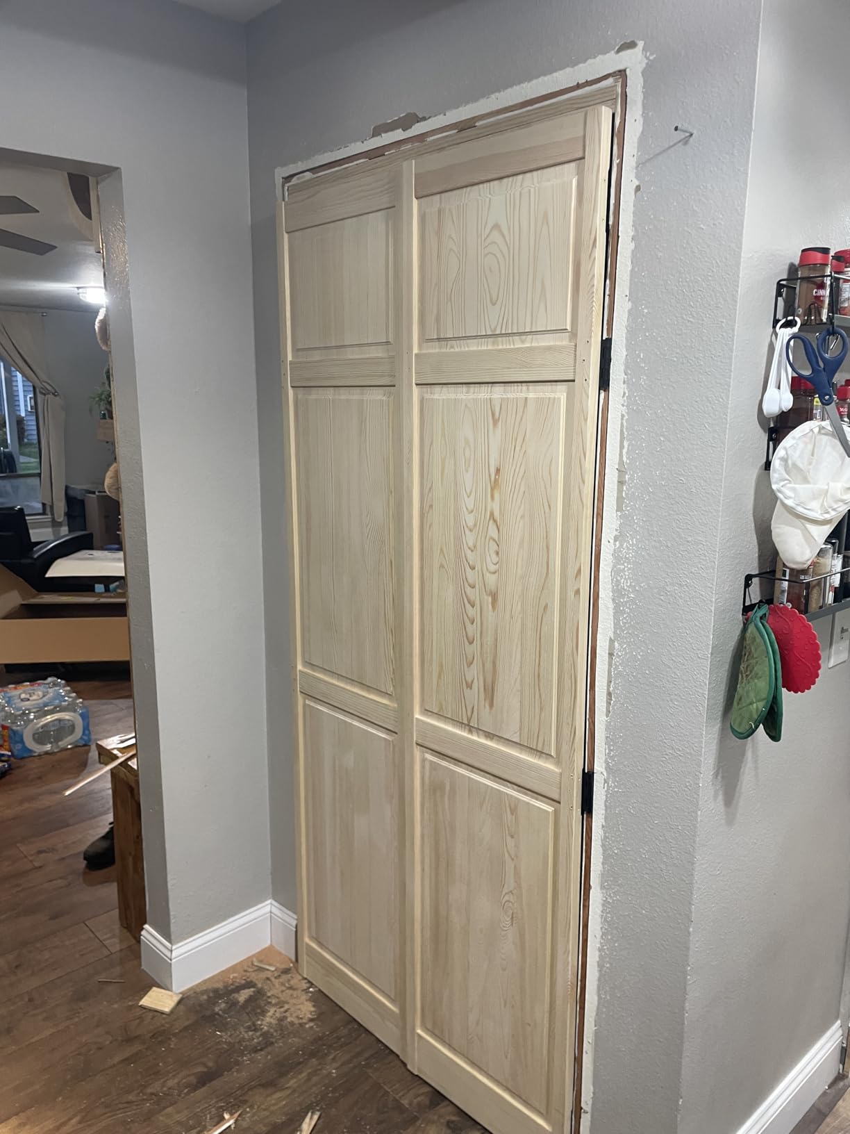 Kimberly Bay Closet Door, Bi-fold, 6-Panel Style Solid Wood (80x24) customer photo 1