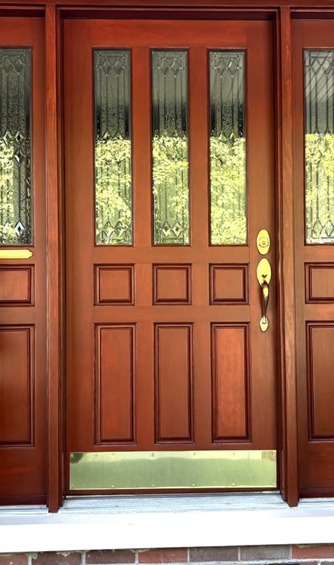 SCHLAGE Ives by Schlage 6X34 Schlage C8400B3 Kick Plate, 34 in L X 6 in W, for Use with Exterior Or Interior Door Surface customer photo 2