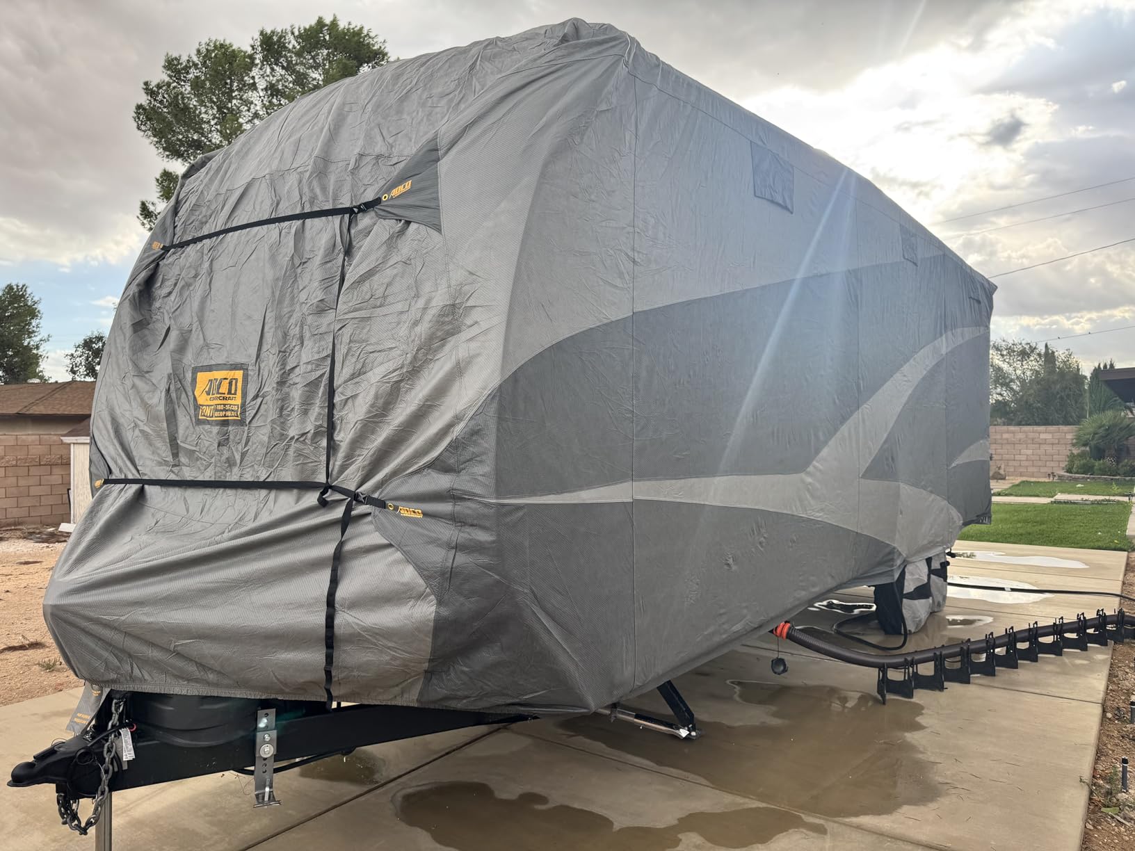 ADCO 52275 Toy Hauler Designer Series SFS AquaShed Cover, Fits 30'1