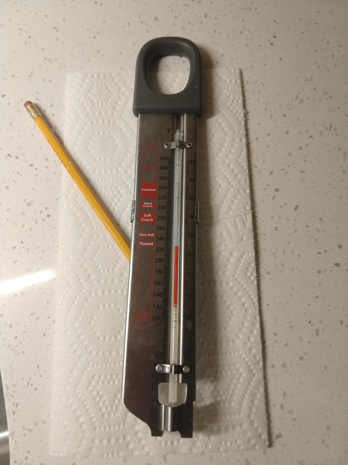 OXO Good Grips Glass Candy and Deep Fry Thermometer, Silver, 1 EA customer photo 1