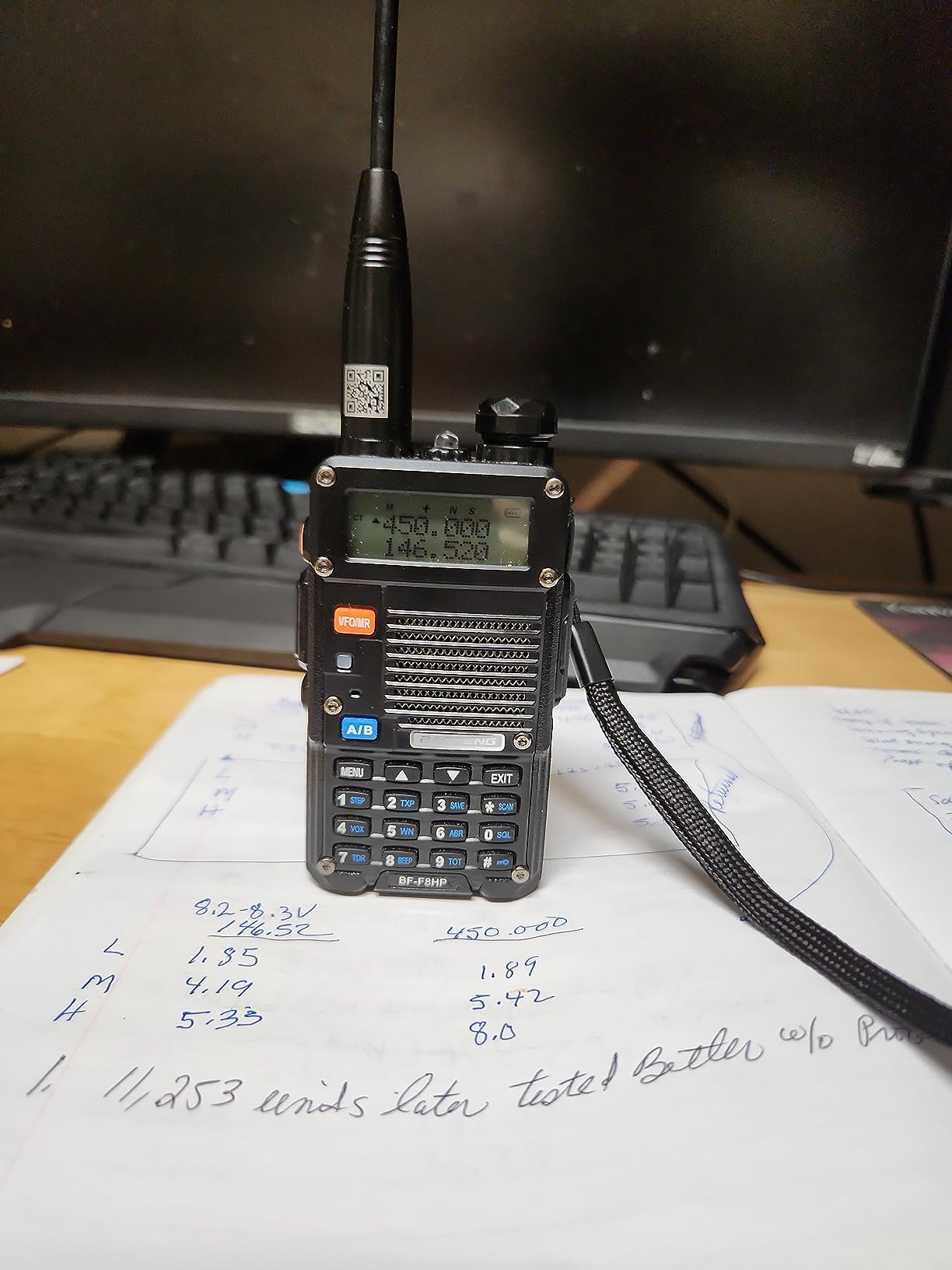 BAOFENG BF-F8HP (UV-5R 3rd Gen) 8-Watt Dual Band Two-Way Radio (136-174MHz VHF & 400-520MHz UHF) Includes Full Kit with Large Battery customer photo 2