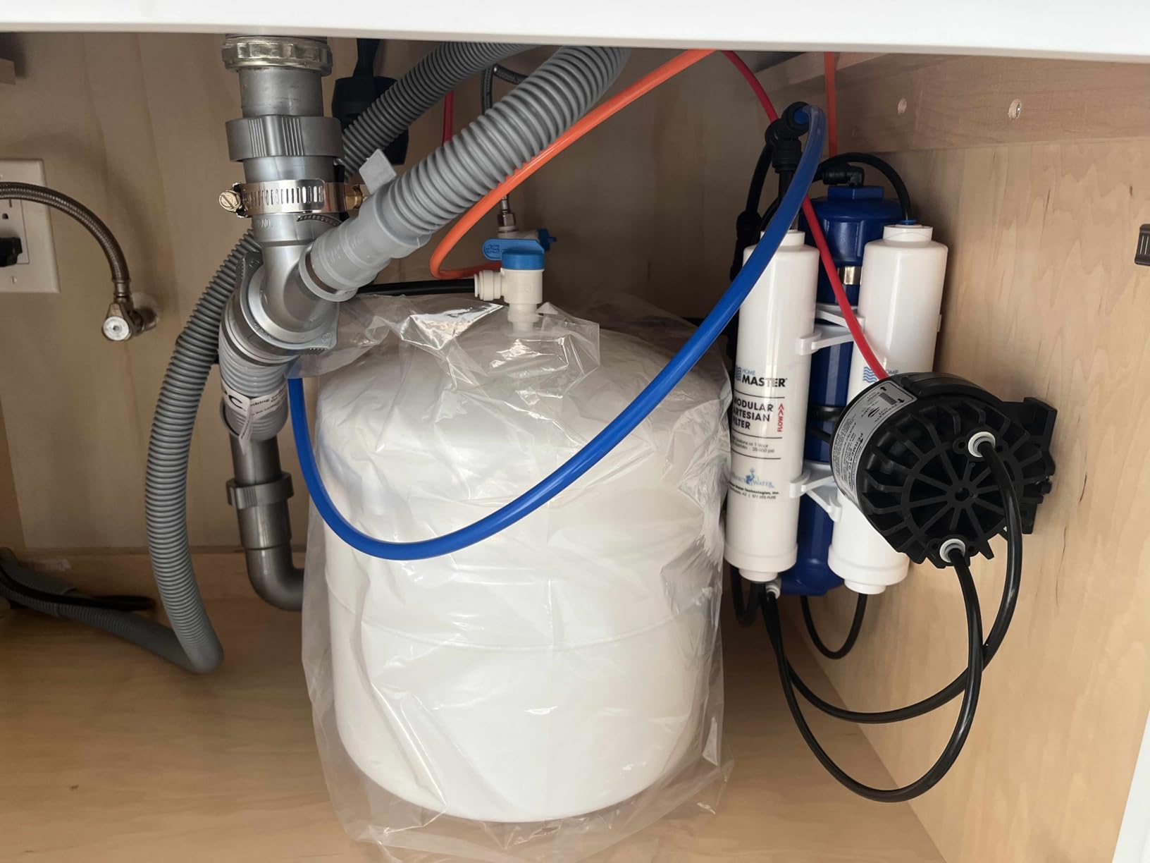 Home Master TMAFC-ERP Artesian Full Contact Reverse Osmosis System, 7-Stages, Patented 2-Pass Alkaline Remineralization, Fast 4.5s Fill Rate, 1:1 Waste Ratio, 8.5” Catalytic Carbon, 5-Yr Limited Parts customer photo 1