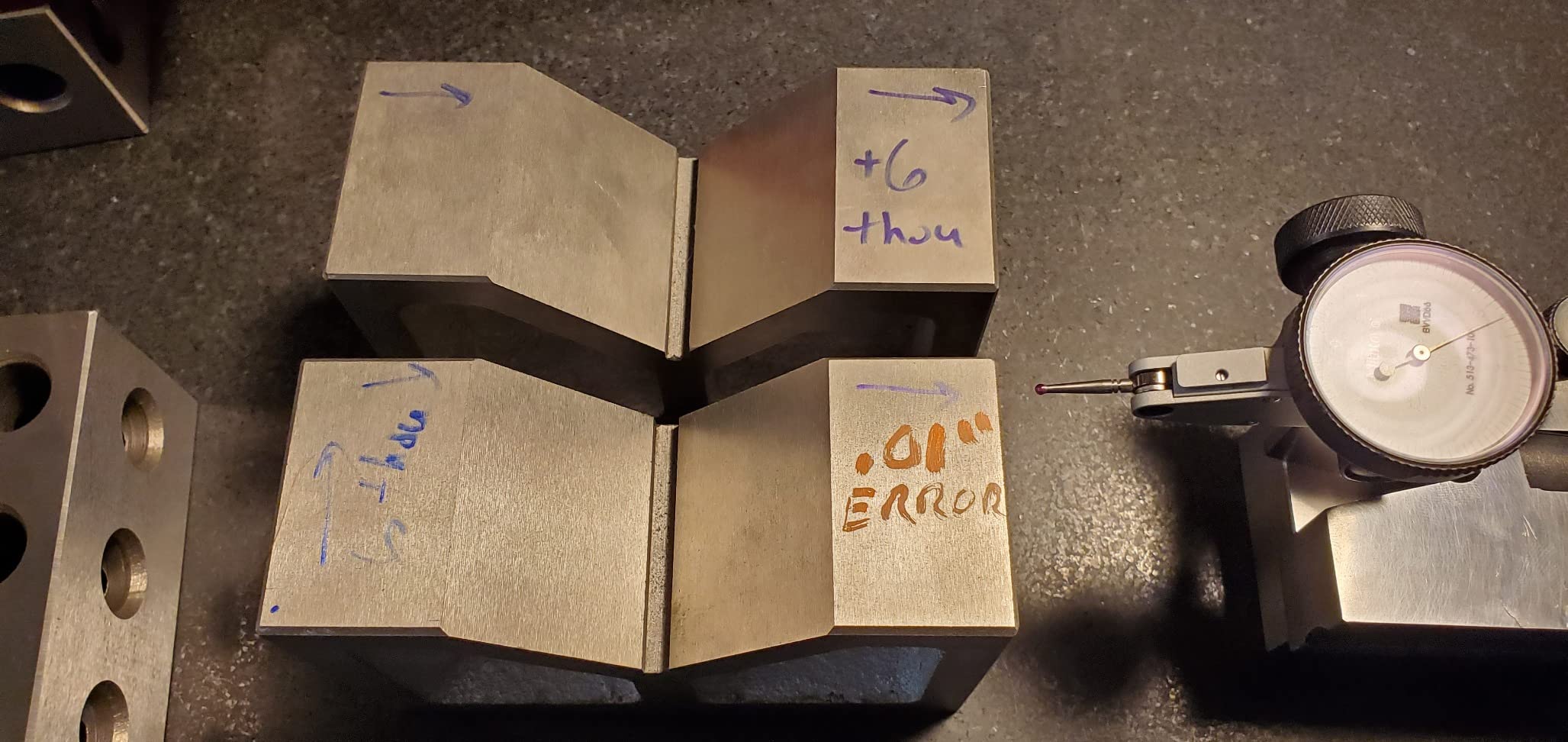 HHIP 8 X 4 X 5-1/2 INCH CAST Iron V Block Set (3402-1008) customer photo 1
