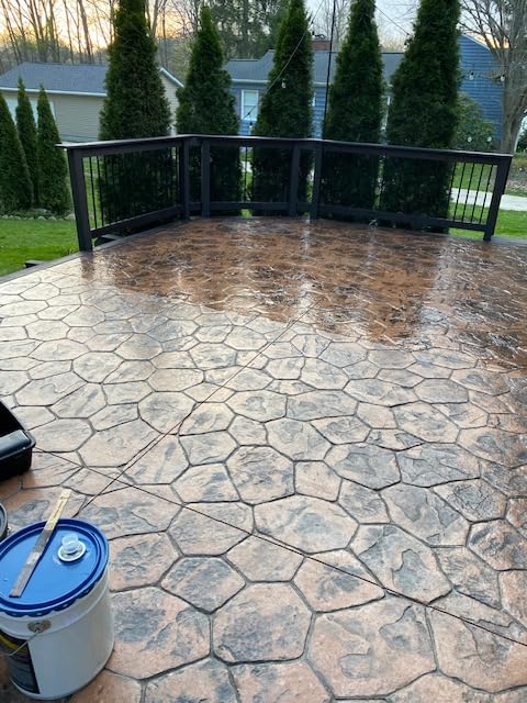 Armor AR350 Low Gloss Wet Look Concrete Sealer 5 Gallon - Professional Grade Color Enhancing Solvent Based Acrylic Sealer for Exterior Concrete and Pavers - 700 VOC customer photo 2