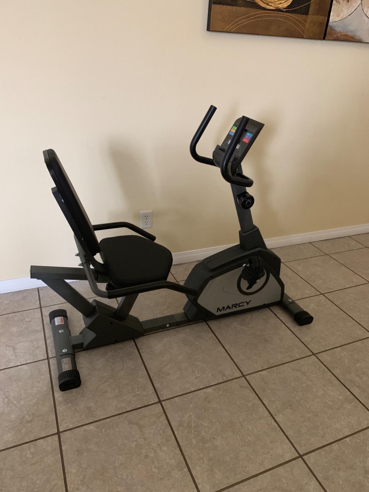 Marcy Magnetic Recumbent Exercise Bike with 8 Resistance Levels customer photo 2