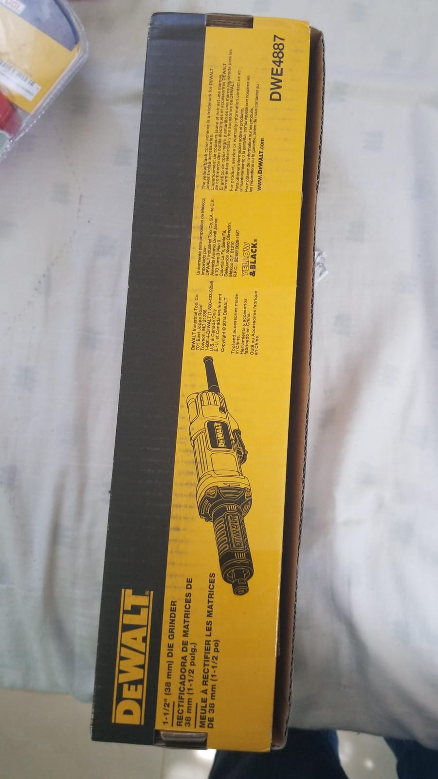 DEWALT Die Grinder, Corded, 1-1/2-Inch, 4.2-Amp, 25,000 RPM, AC/DC Capacity (DWE4887) customer photo 1