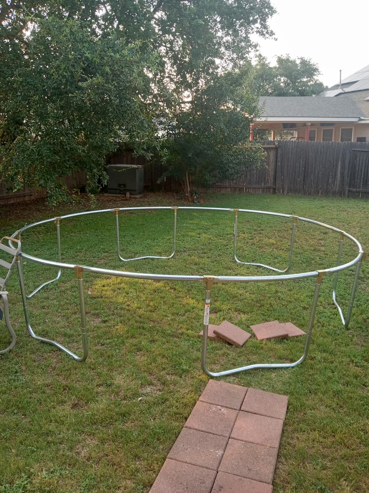Skywalker Trampoline Outdoor 8 FT, 12 FT, 15 FT Jump N' Dunk Round Outdoor Trampoline with Net, Trampoline Mat, and Basketball Hoop for Trampoline customer photo 1