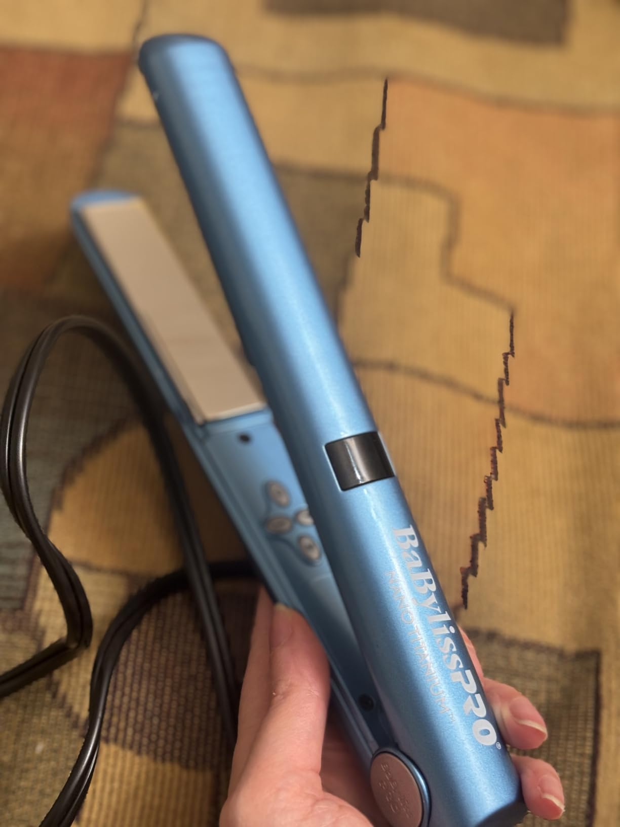 BaBylissPRO Nano Titanium Flat Iron Hair Straightener, Digital Flat Iron for Pro Salon Results, Styling Tool for All Hair Types customer photo 2