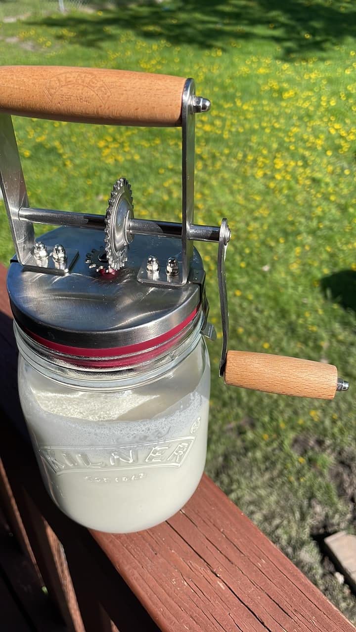 Kilner Vintage Glass Butter Churn; Delicious Homemade Butter in as Little as Ten Minutes; Large 34-Fluid Ounce Capacity Butter Churner, 1 EA customer photo 1