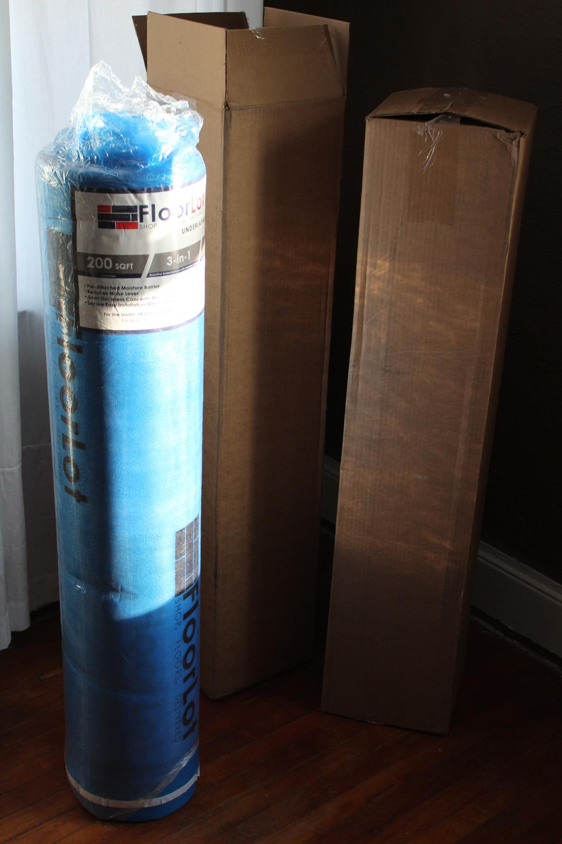 BlueStep Underlayment with Moisture Barrier for Laminate and Wood Floors, (200 sq.ft Roll) customer photo 1