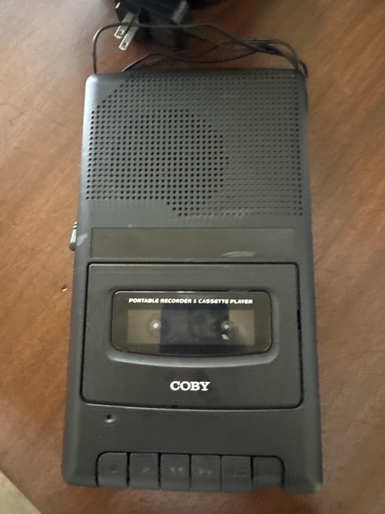 Coby Cassette Tape Player and Recorder, Built in Mic, Battery or AC, Black customer photo 1