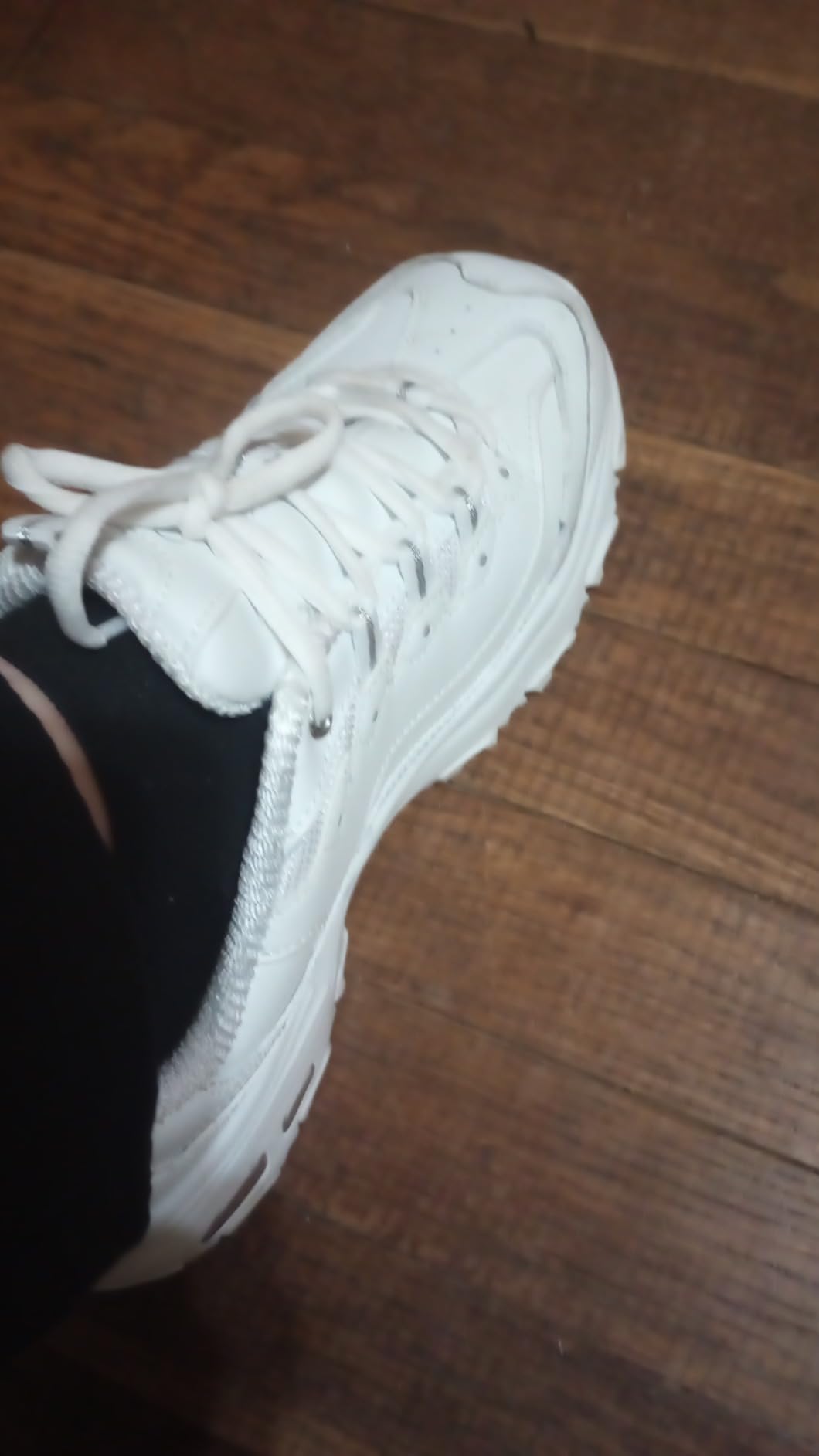 Skechers Sport Women's D'Lites Fresh Start Memory Foam Lace-up Sneaker Fashion customer photo 1