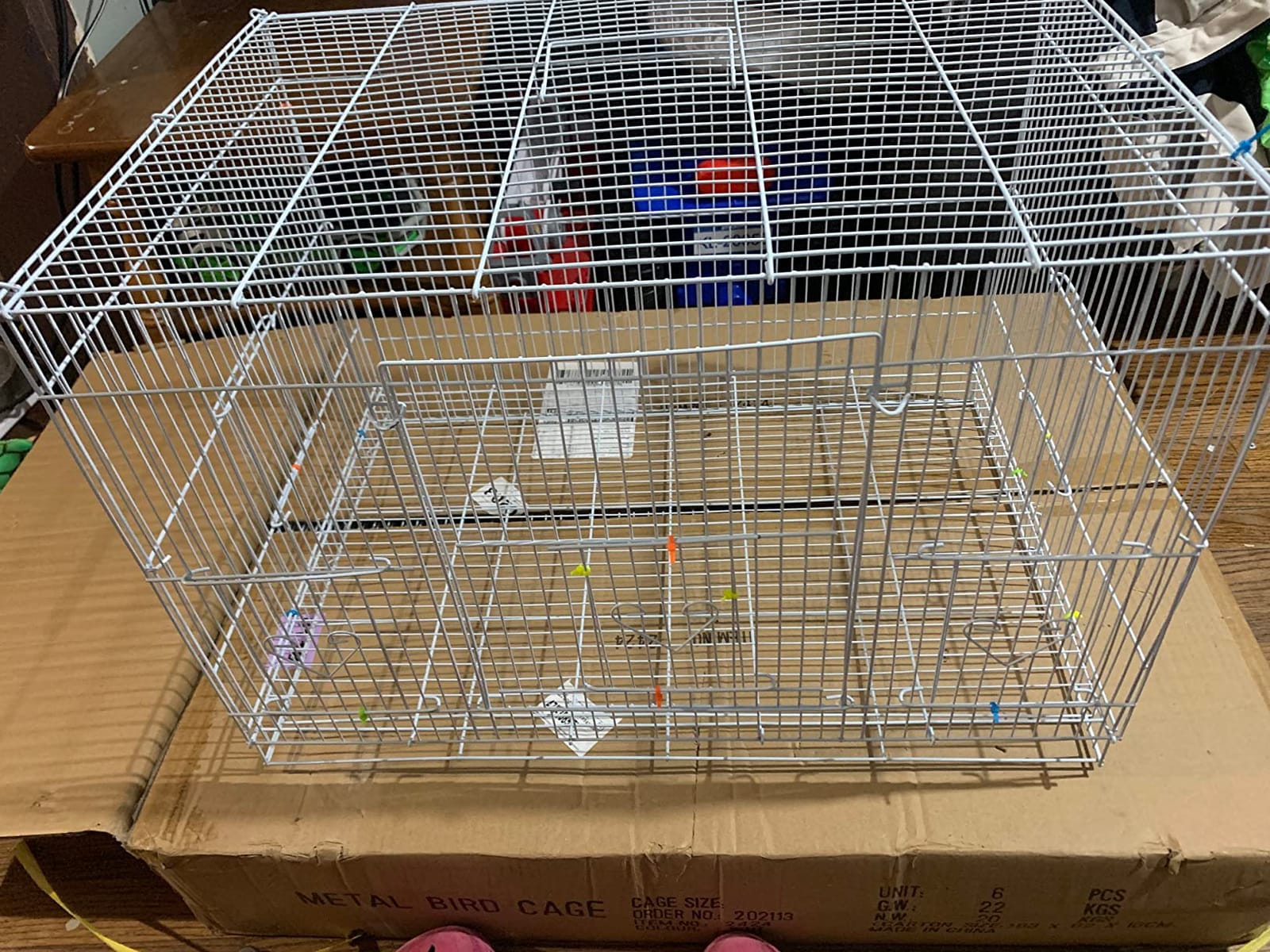 Small Breeding Cages, Pack of 6, 24 x 16 x 16 H inches, White customer photo 2