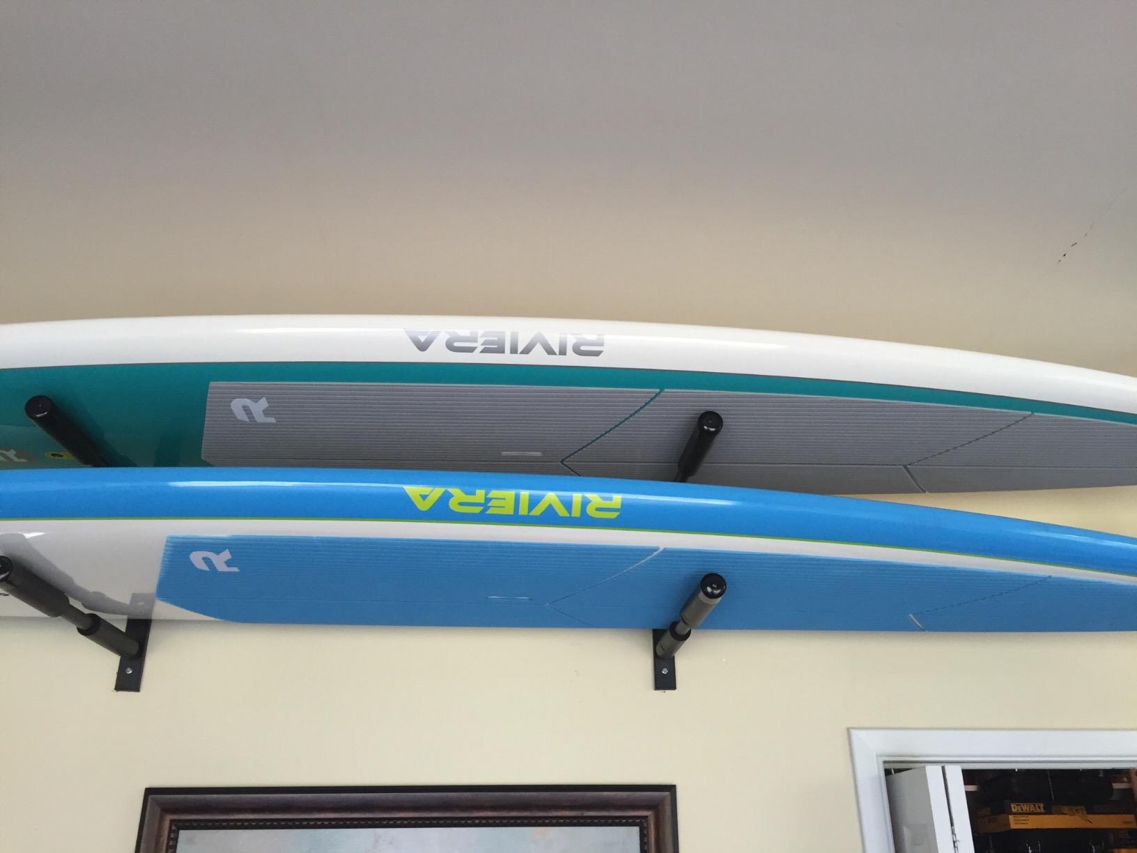 COR Surf Double SUP & Surfboard Wall Rack, Holds 2 Boards, 100lbs customer photo 1