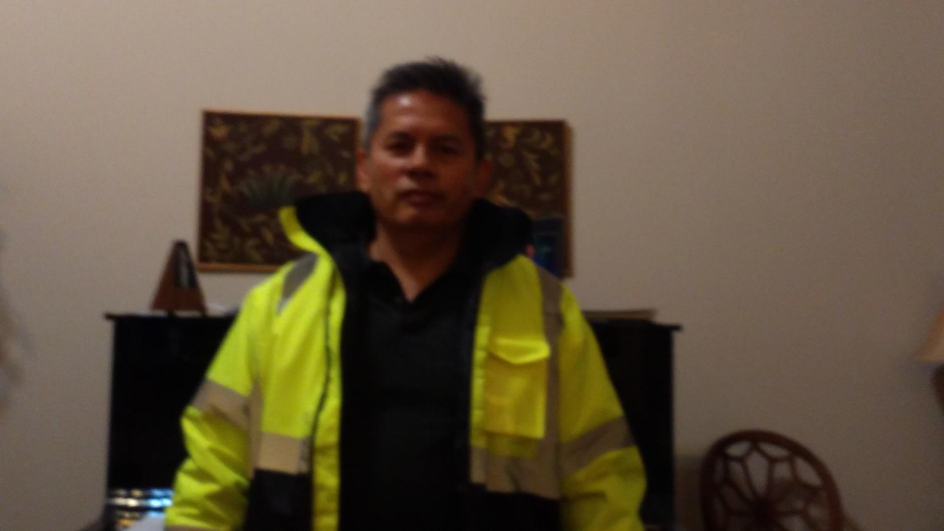 Pyramex RJ32 Series Waterproof Hi-Vis Orange Lime Bomber Jacket with Quilted Lining - Size Large customer photo 1